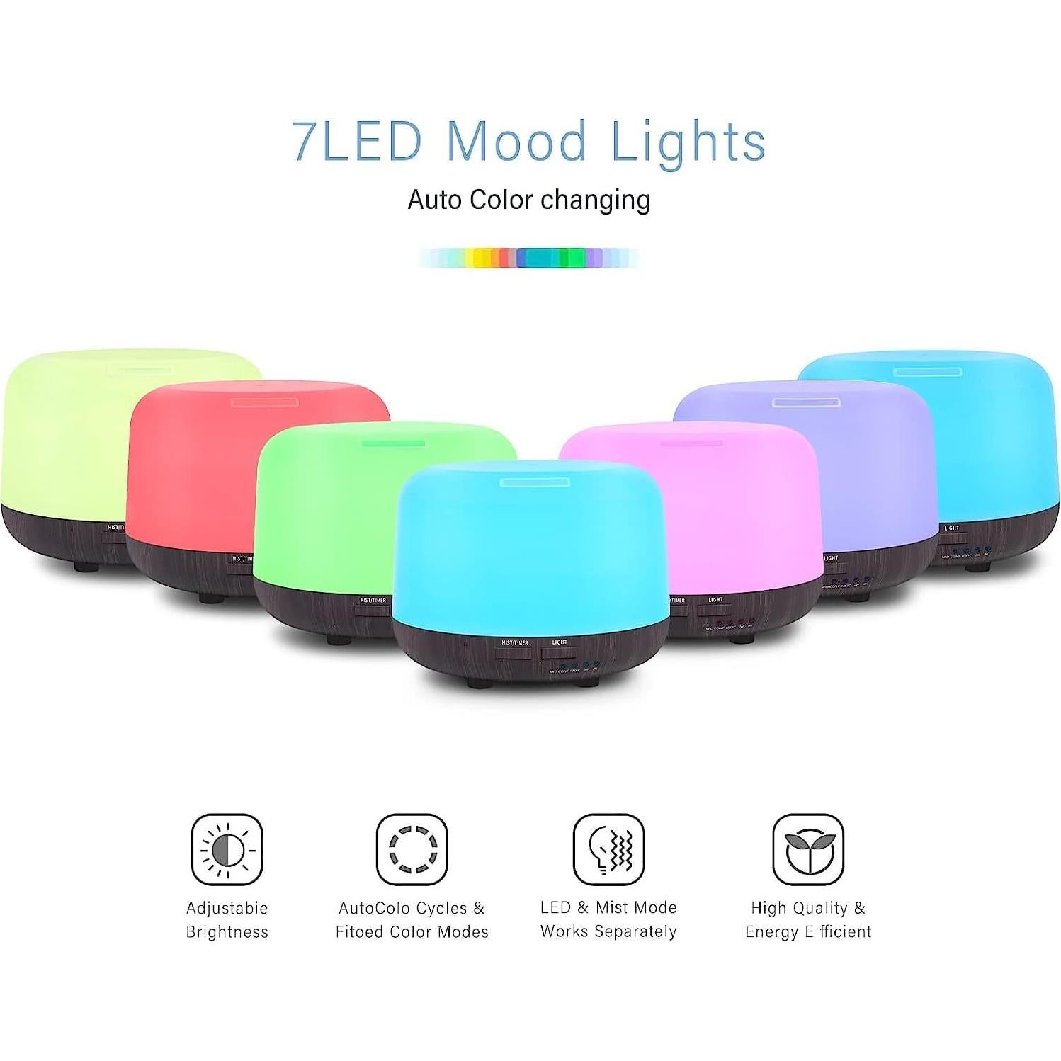 Difusor de Aceite Esencial CHOUWEEK 300ML con Control Remoto