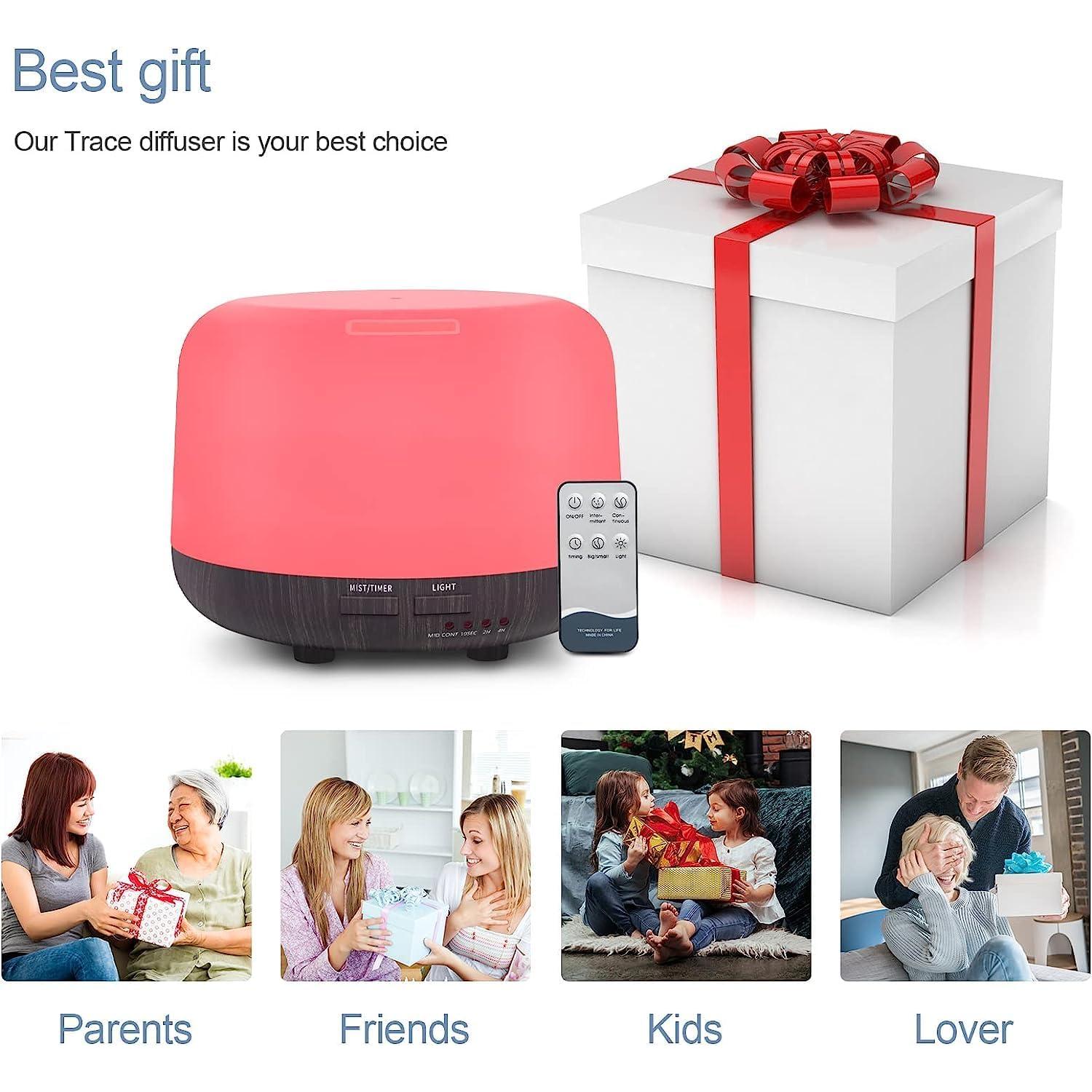 Difusor de Aceite Esencial CHOUWEEK 300ML con Control Remoto