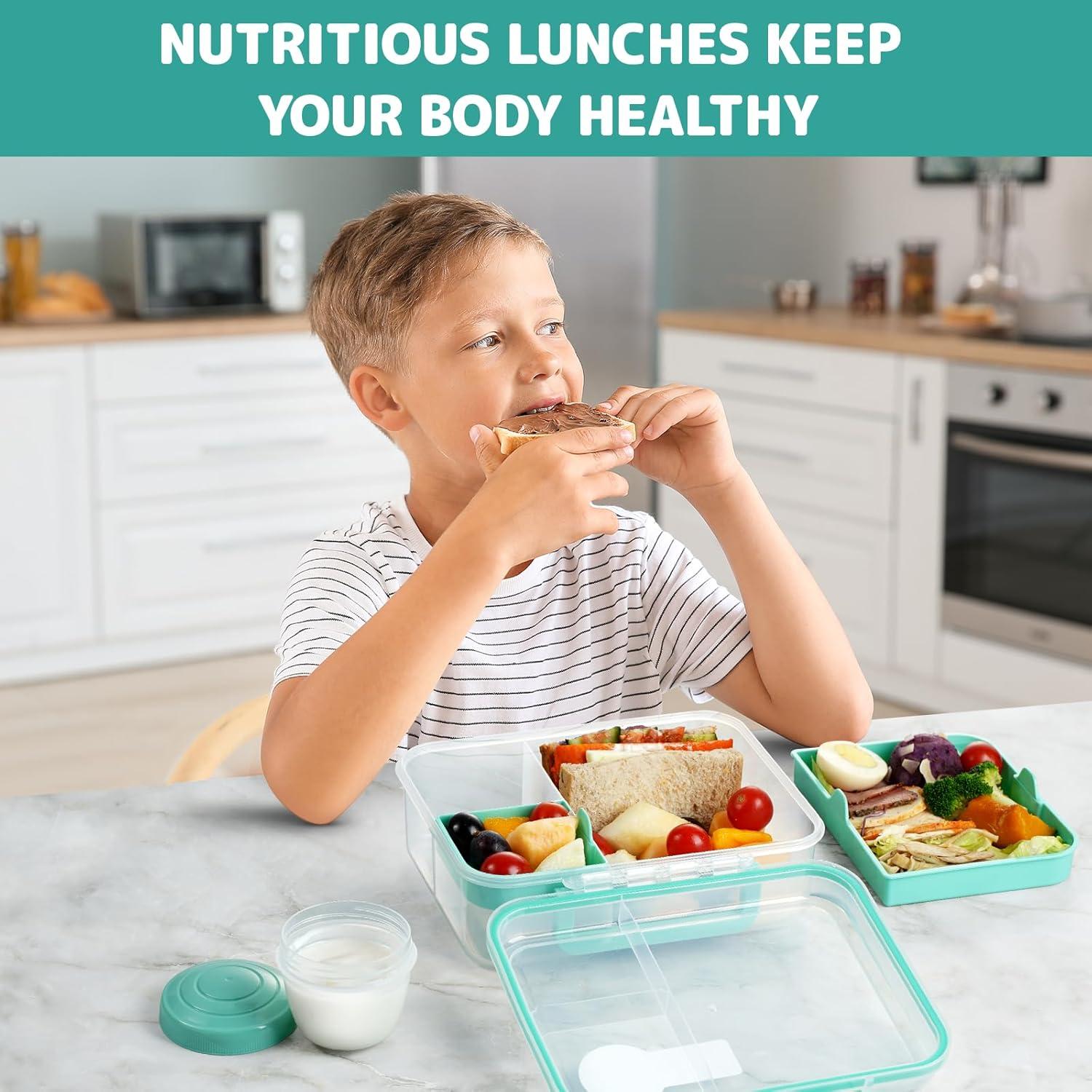 Contenedor de Almuerzo Bento ANDMOON 55.75 oz Verde Menta