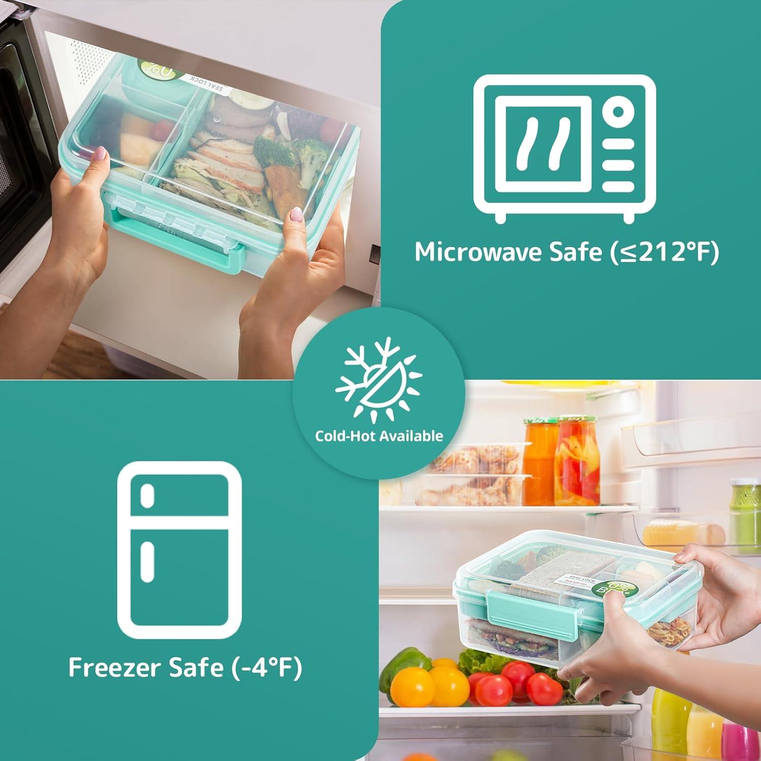 Contenedor de Almuerzo Bento ANDMOON 55.75 oz Verde Menta