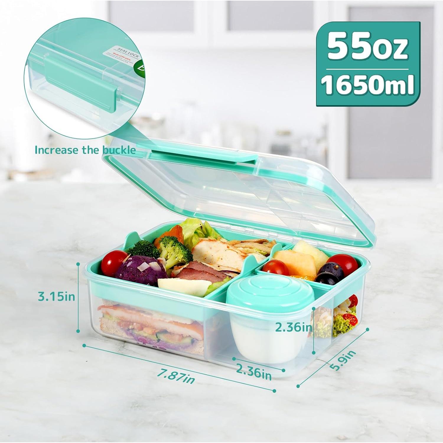 Contenedor de Almuerzo Bento ANDMOON 55.75 oz Verde Menta