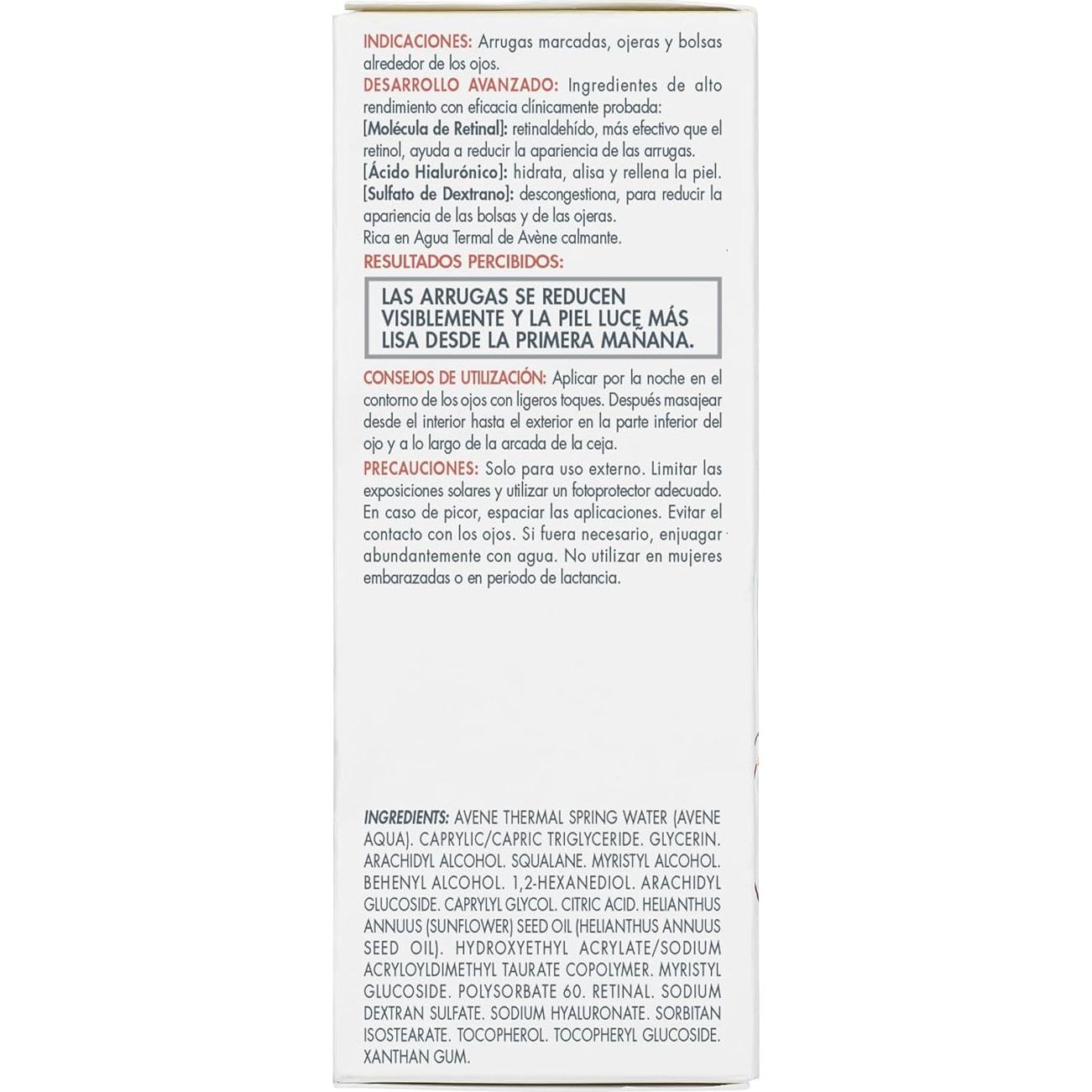 Crema para Ojos Avène Retrinal EYES 3-en-1 Antienvejecimiento