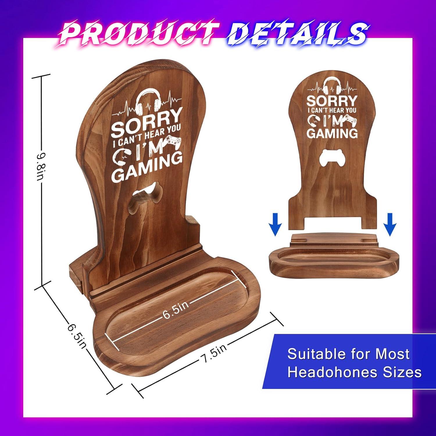 Soporte para Auriculares de Madera CryCarrot - Diseño Multifuncional