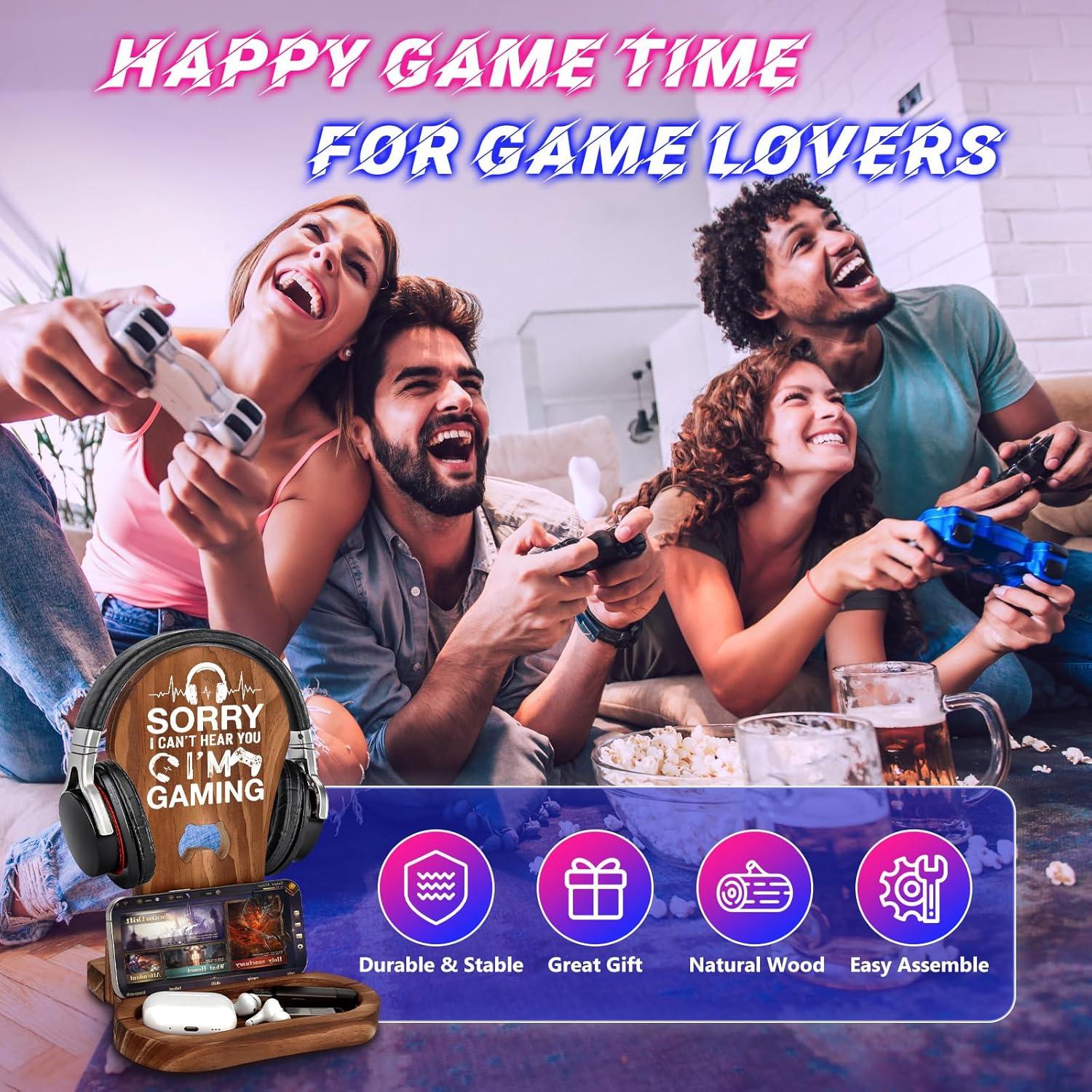 Soporte para Auriculares de Madera CryCarrot - Diseño Multifuncional