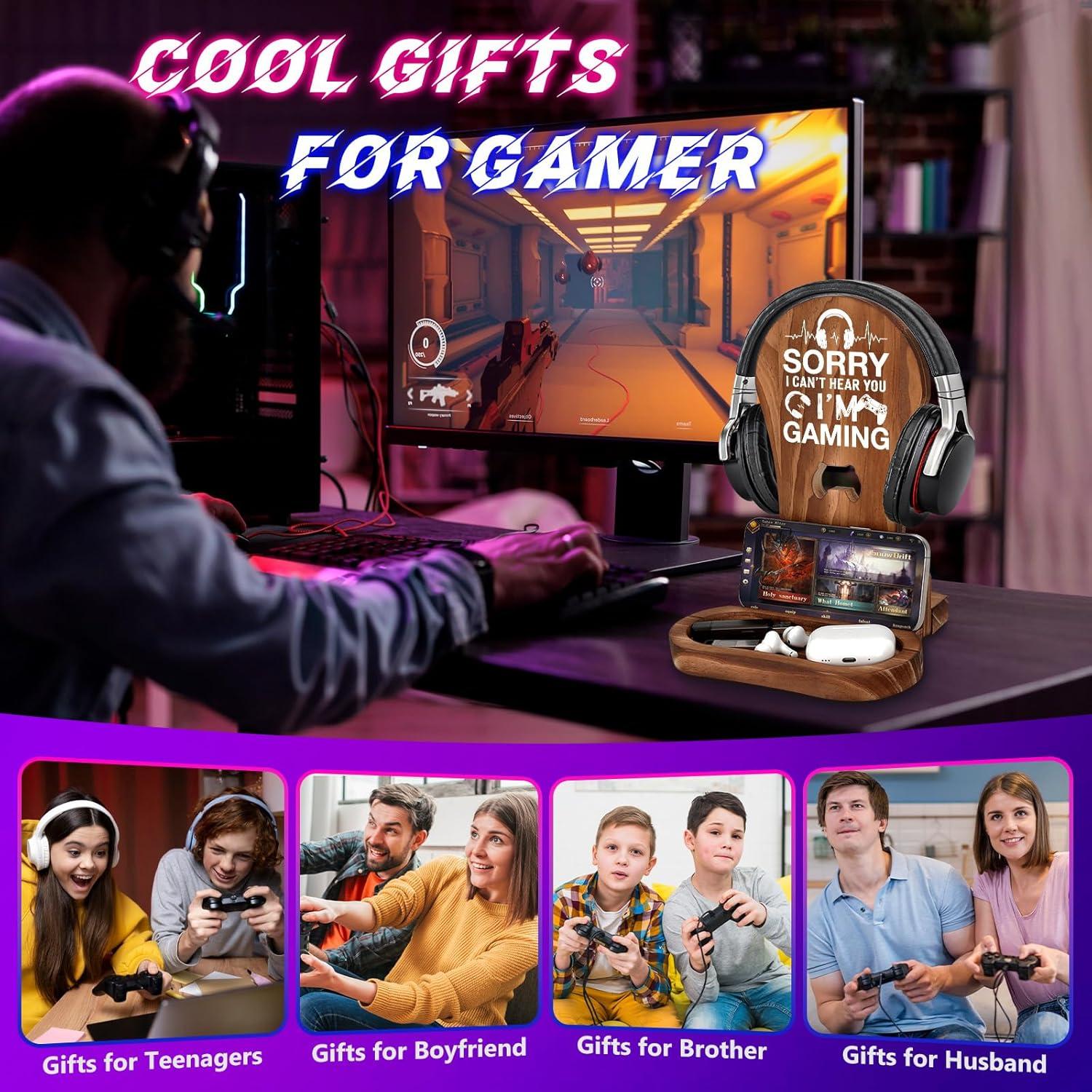 Soporte para Auriculares de Madera CryCarrot - Diseño Multifuncional