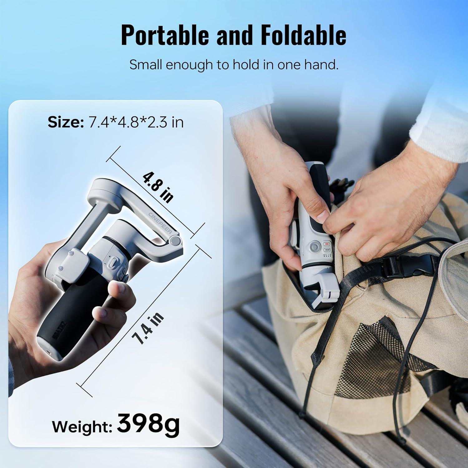 Estabilizador Gimbal ZHIYUN CINEPEER CQ5 para Smartphone