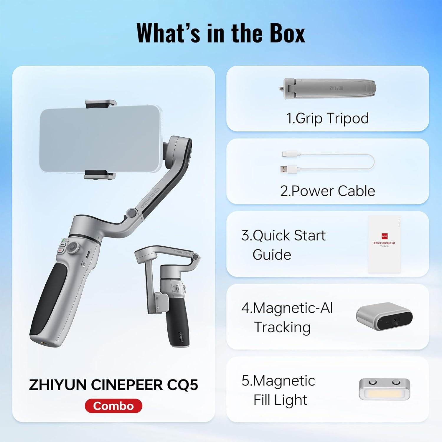Estabilizador Gimbal ZHIYUN CINEPEER CQ5 para Smartphone