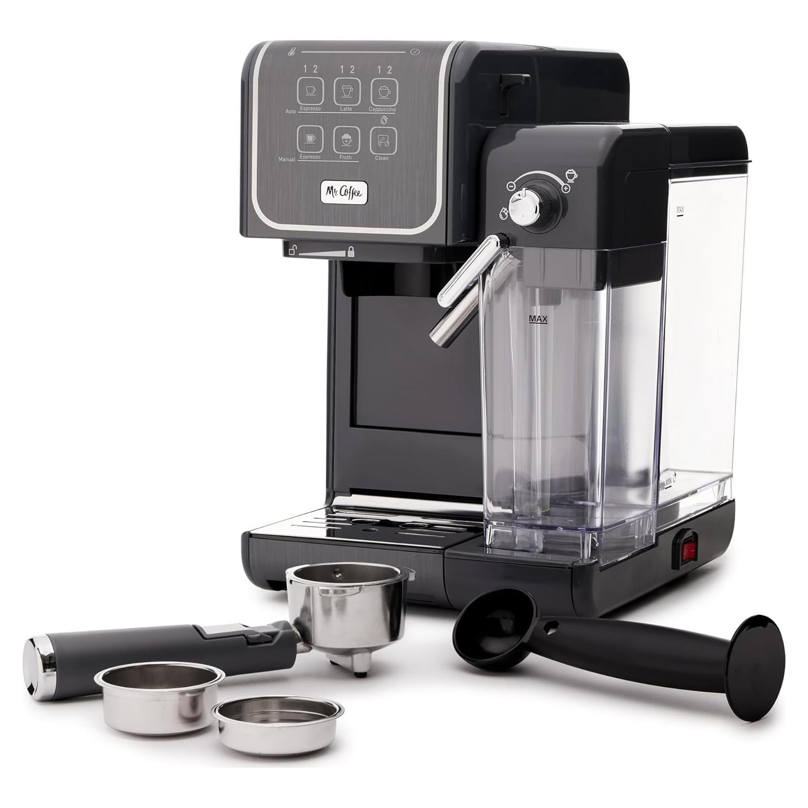 Máquina de Café Espresso Mr. Coffee One-Touch 19 Bar Gris