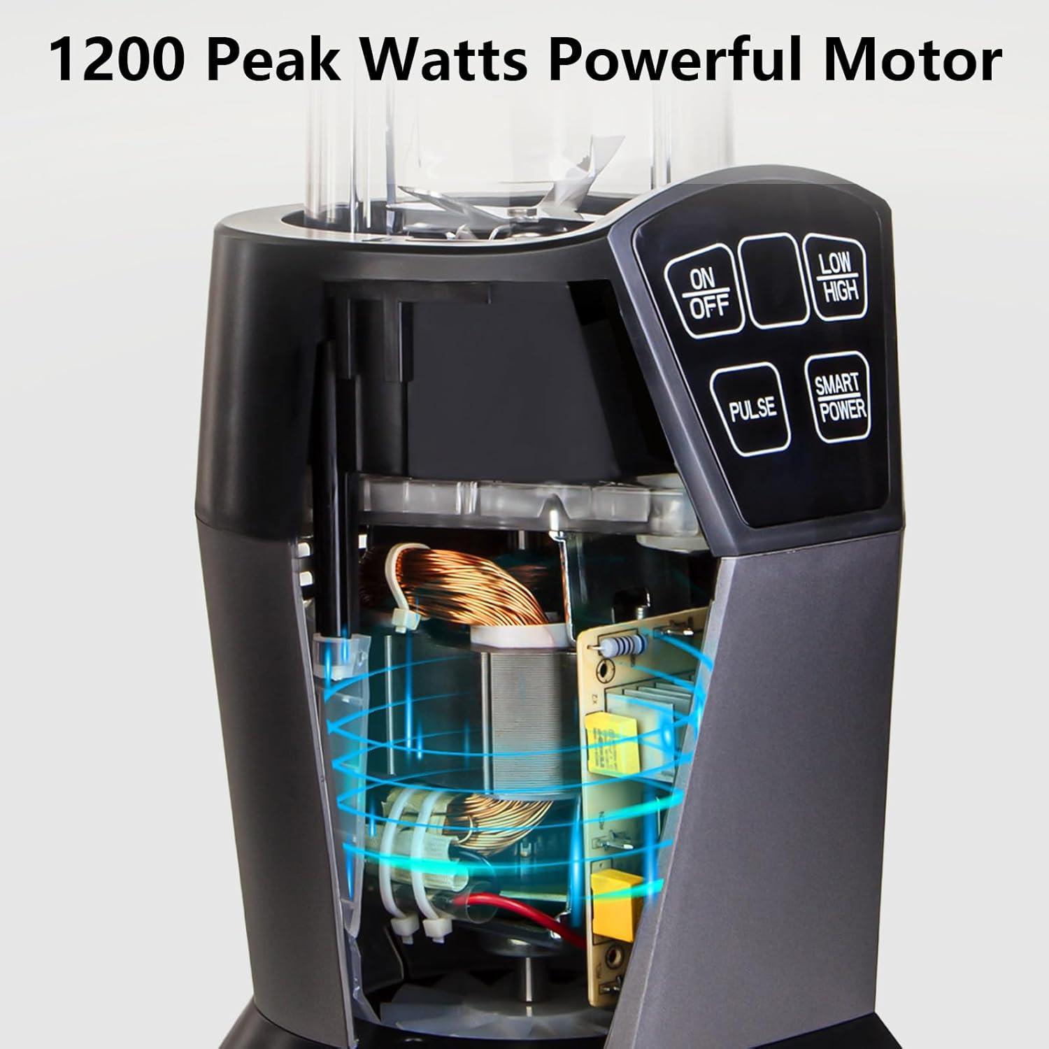 Licuadora de Smoothies Liebe&Lecker 1200W 0.83L y 1.48L