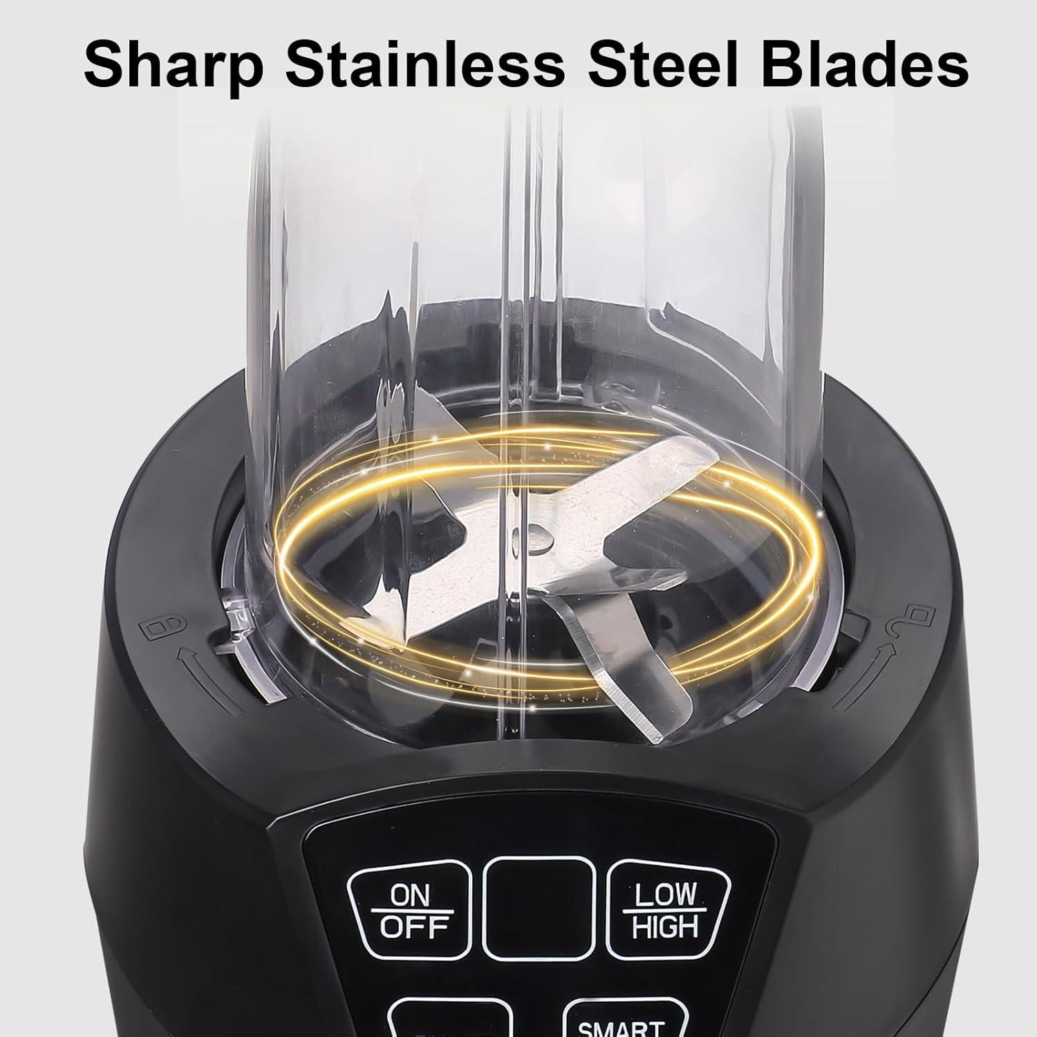 Licuadora de Smoothies Liebe&Lecker 1200W 0.83L y 1.48L