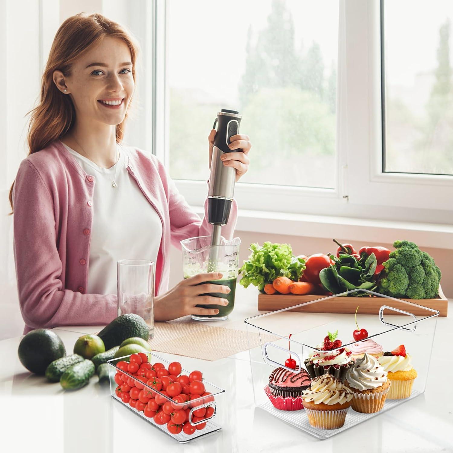 Contenedores de Almacenamiento Plástico Transparente 8 Piezas SKTKSE