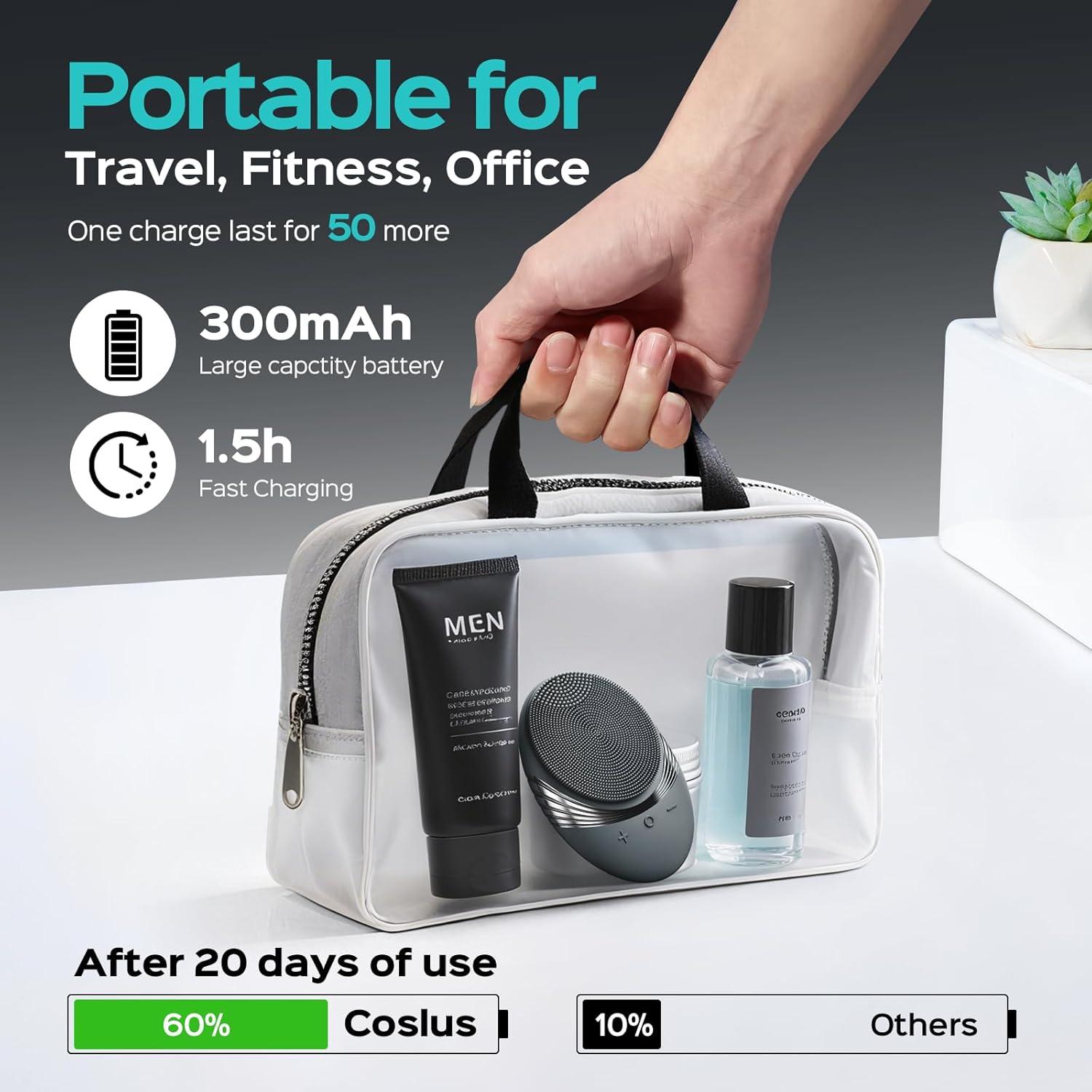 Exfoliador Facial COSLUS para Hombres - 5 Modos, Impermeable