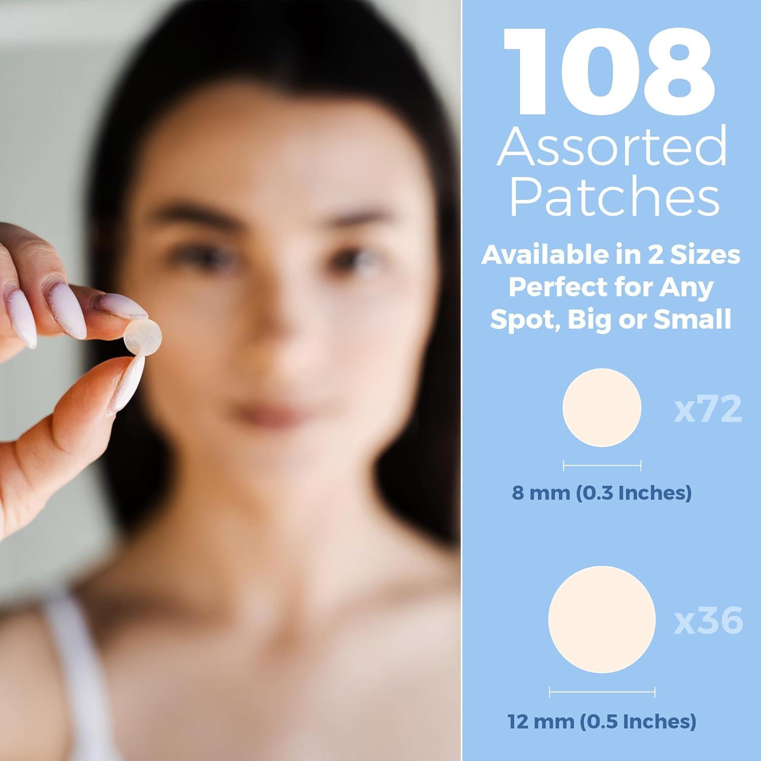 Parche Hidrocoloide para Acné MEDca - 108 Unidades en 2 Tamaños