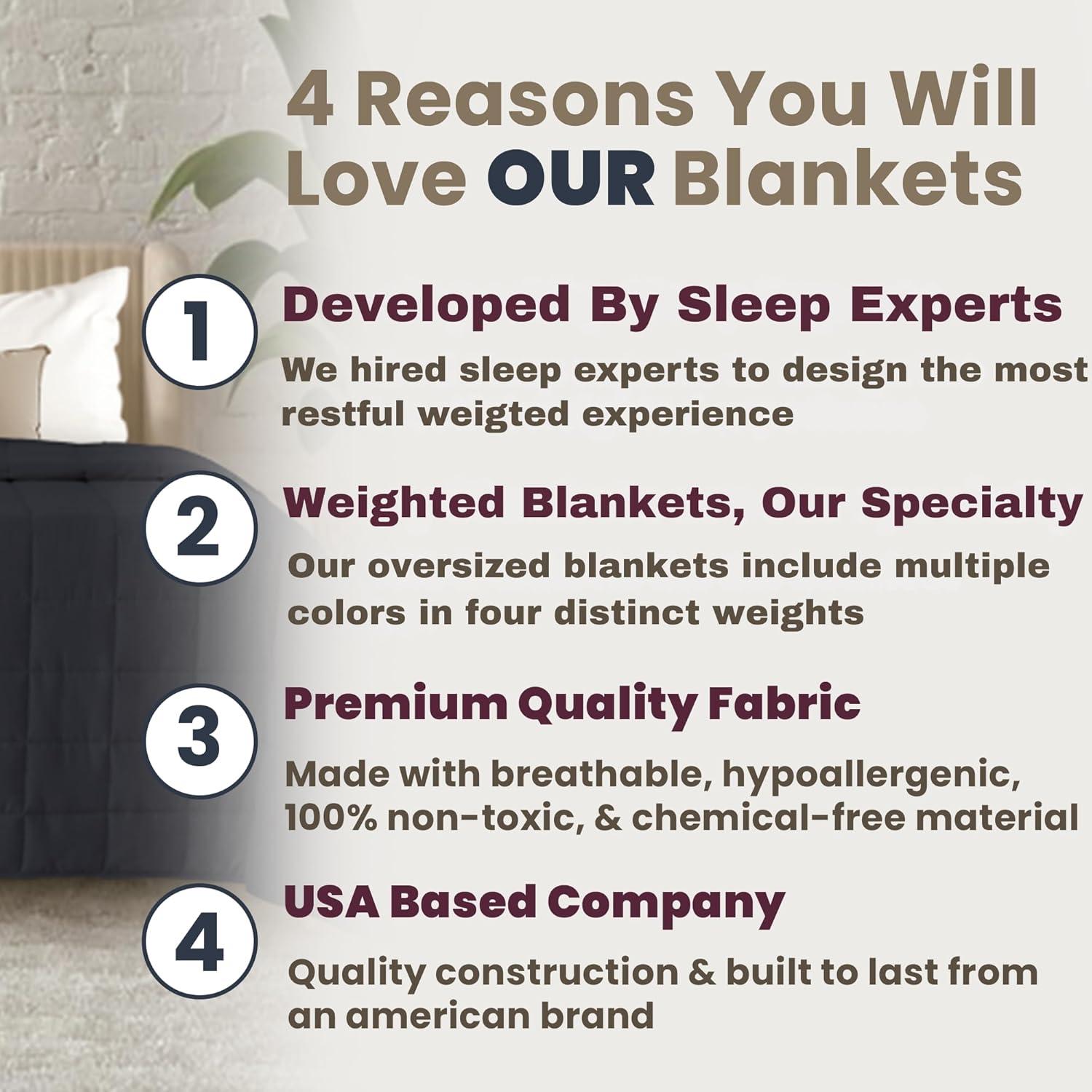 Manta con Peso King Size HomeSmart 9kg Negra Suave