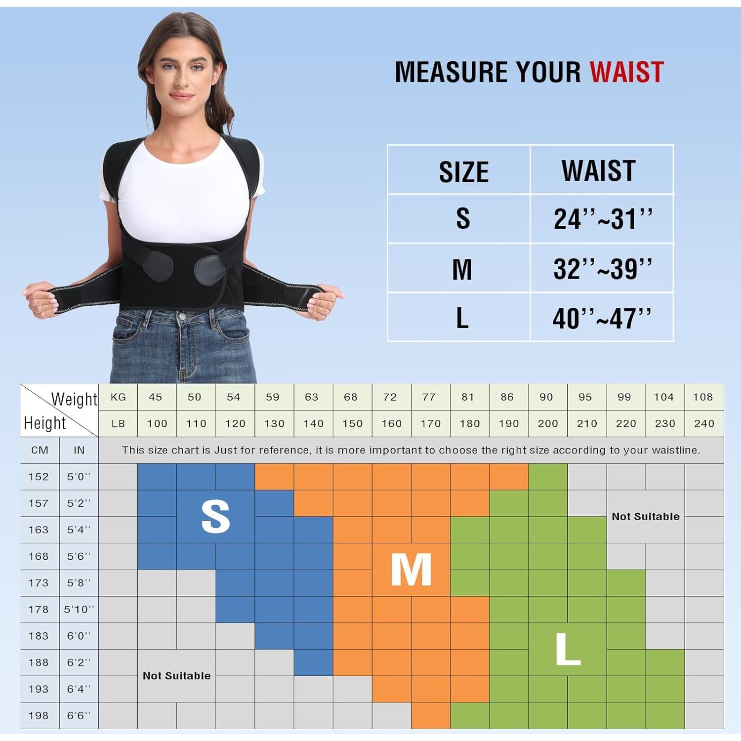 Corrector de Postura Enthra para Espalda Unisex - Alivio Dolor