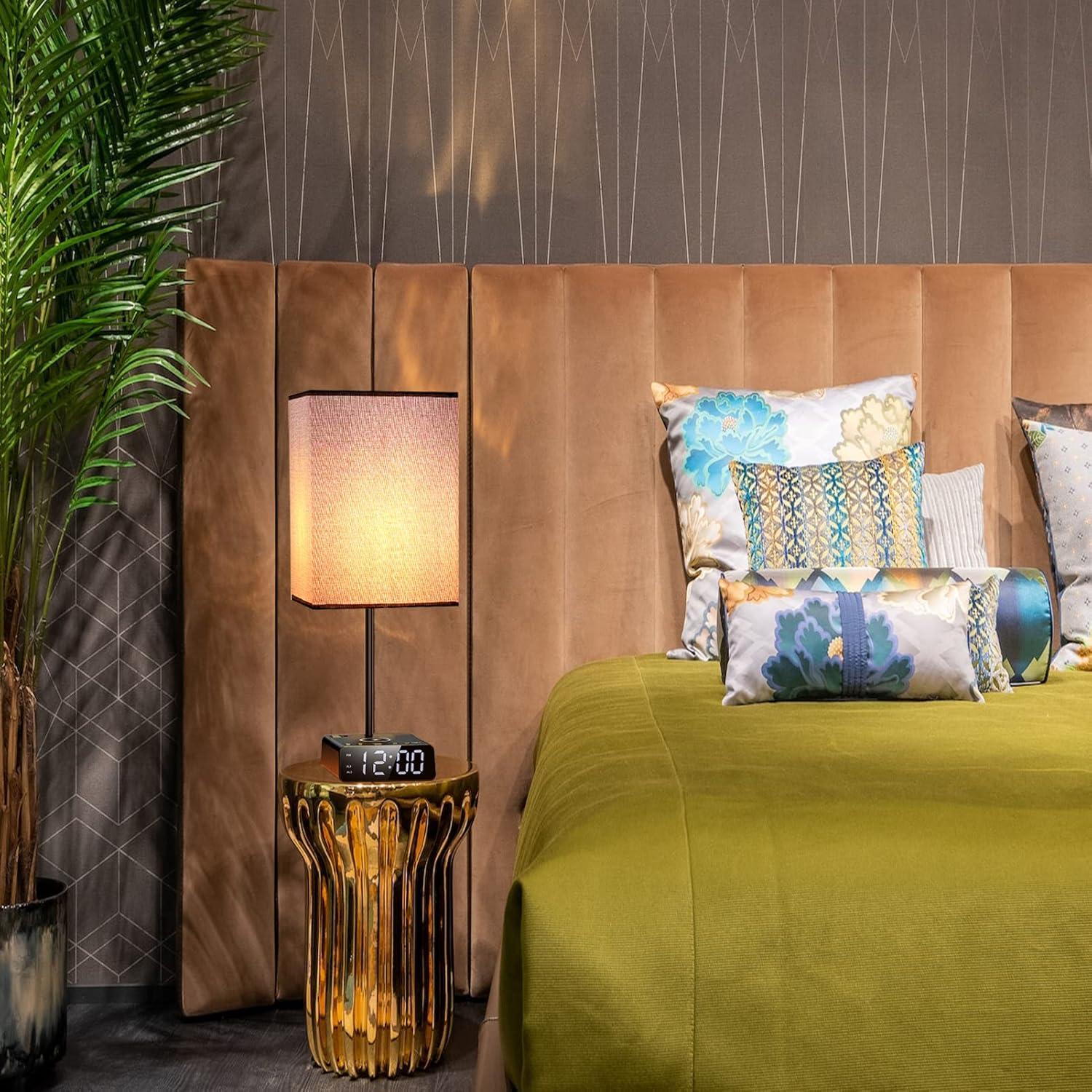 Lámparas de Mesa Táctiles Mindore con Cargador Inalámbrico 15W