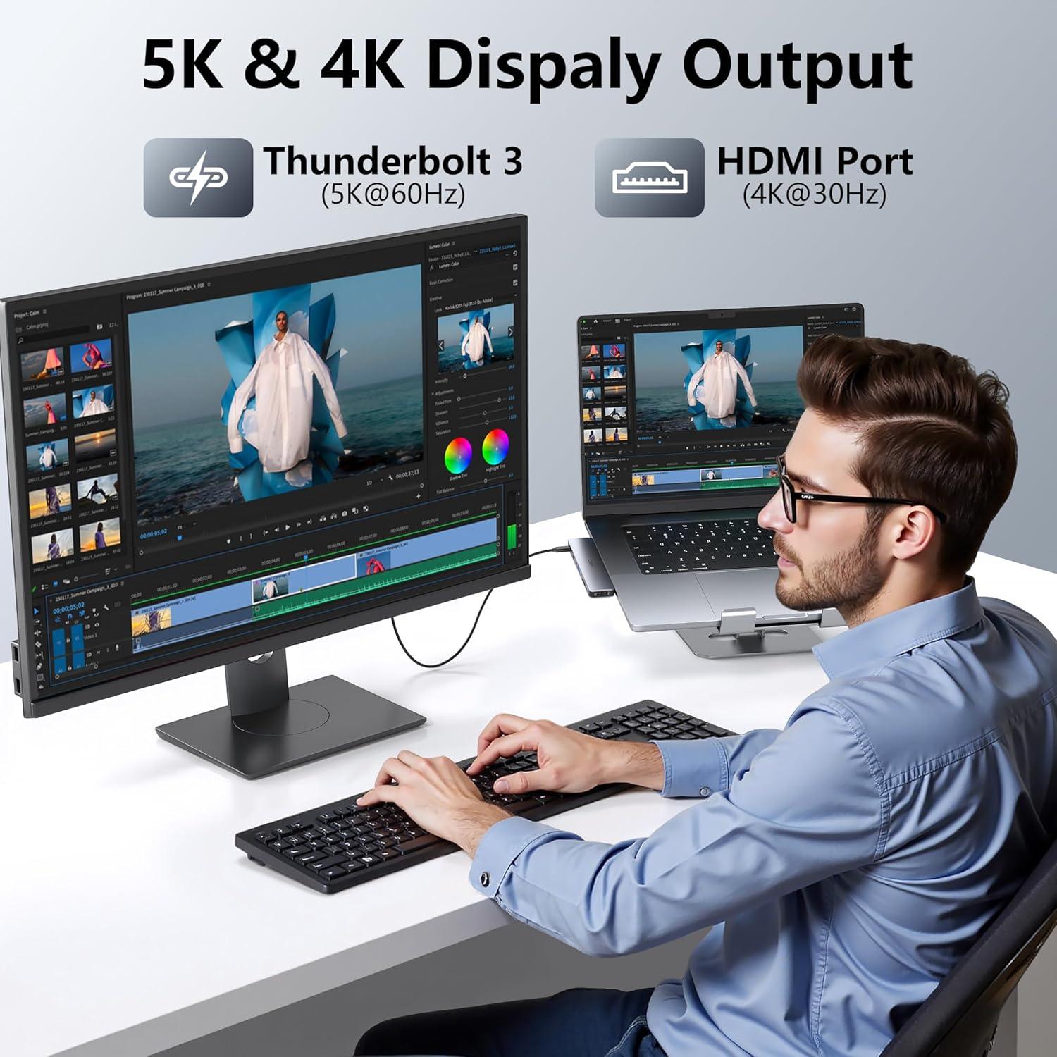 Adaptador USB C Hub HDMI HODO para MacBook Pro/Air 4K