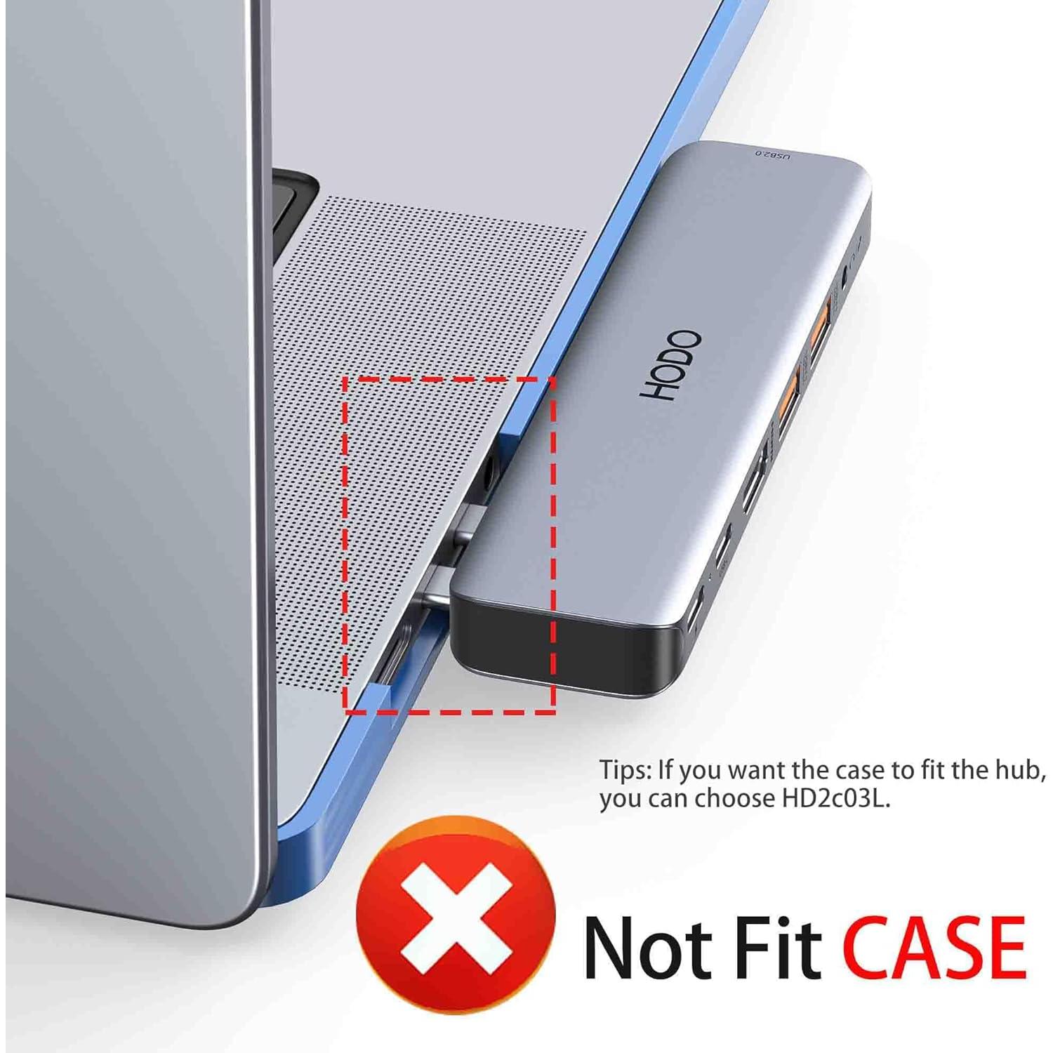 Adaptador USB C Hub HDMI HODO para MacBook Pro/Air 4K