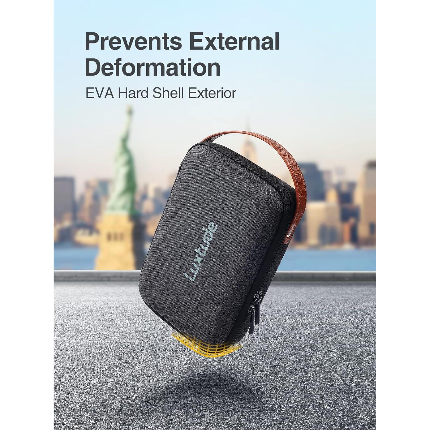 Organizador Duro Luxtude para Electrónicos Viajes 21x14cm