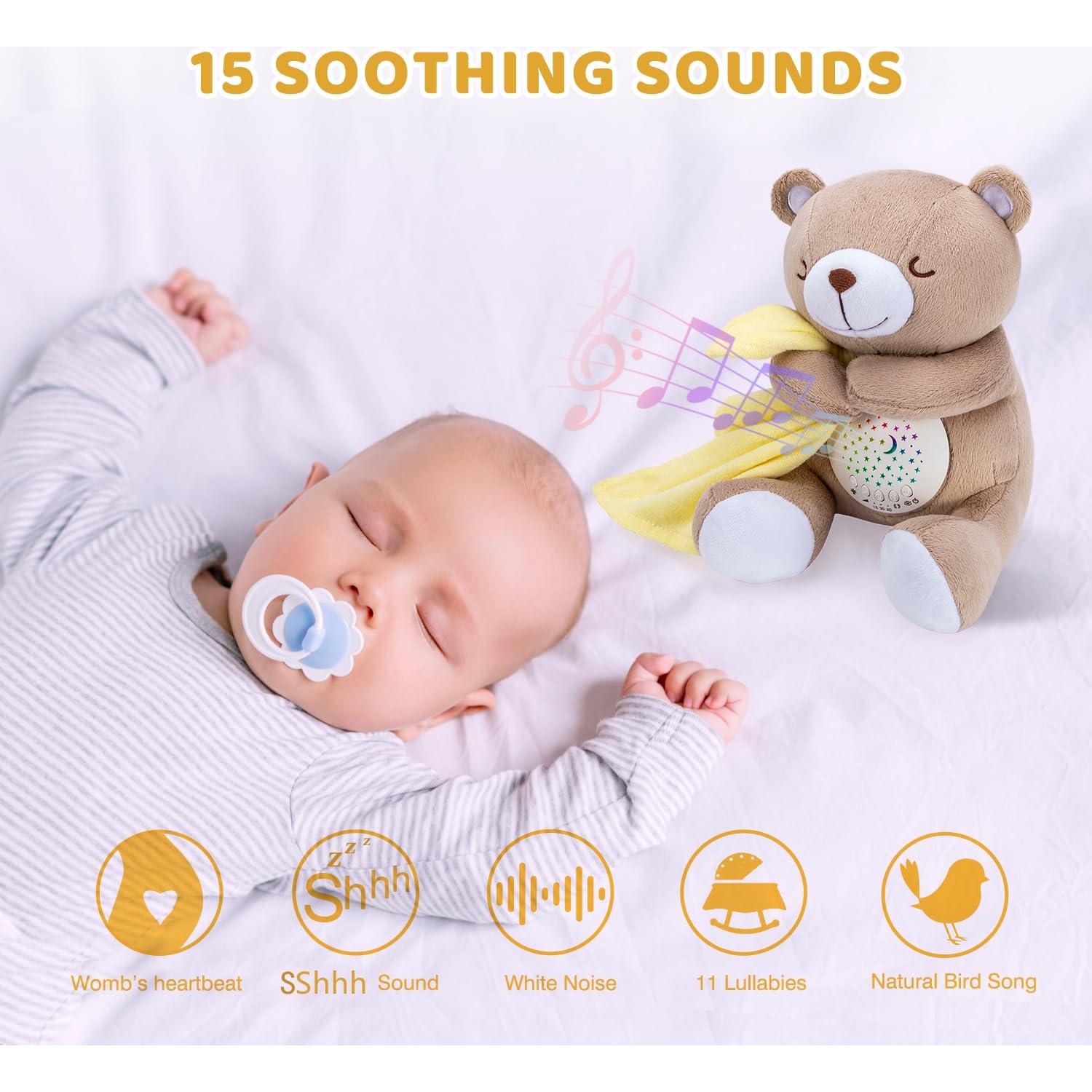 Oso Soporte de Sueño BEREST con Proyector y Sensor de Llanto