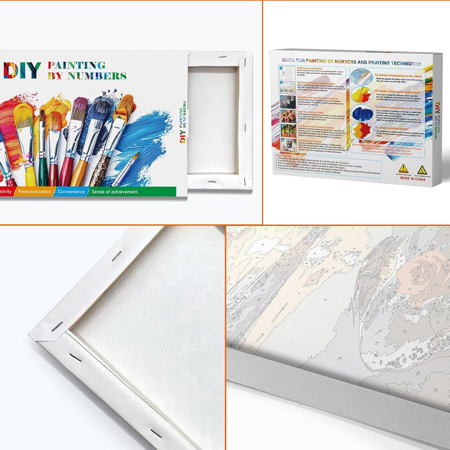 Kit de Pintura por Números JOOZ 20x30 cm Atardecer Playa