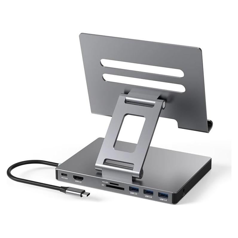 Soporte Hub USB C NXPGKEA 8 en 1 para iPad Pro 4K 60Hz