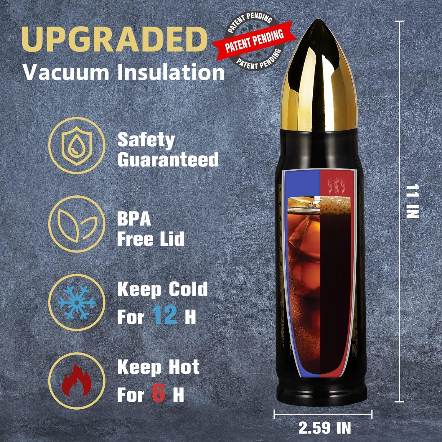 Vaso Térmico Acero Inoxidable Funslive 17oz Negro