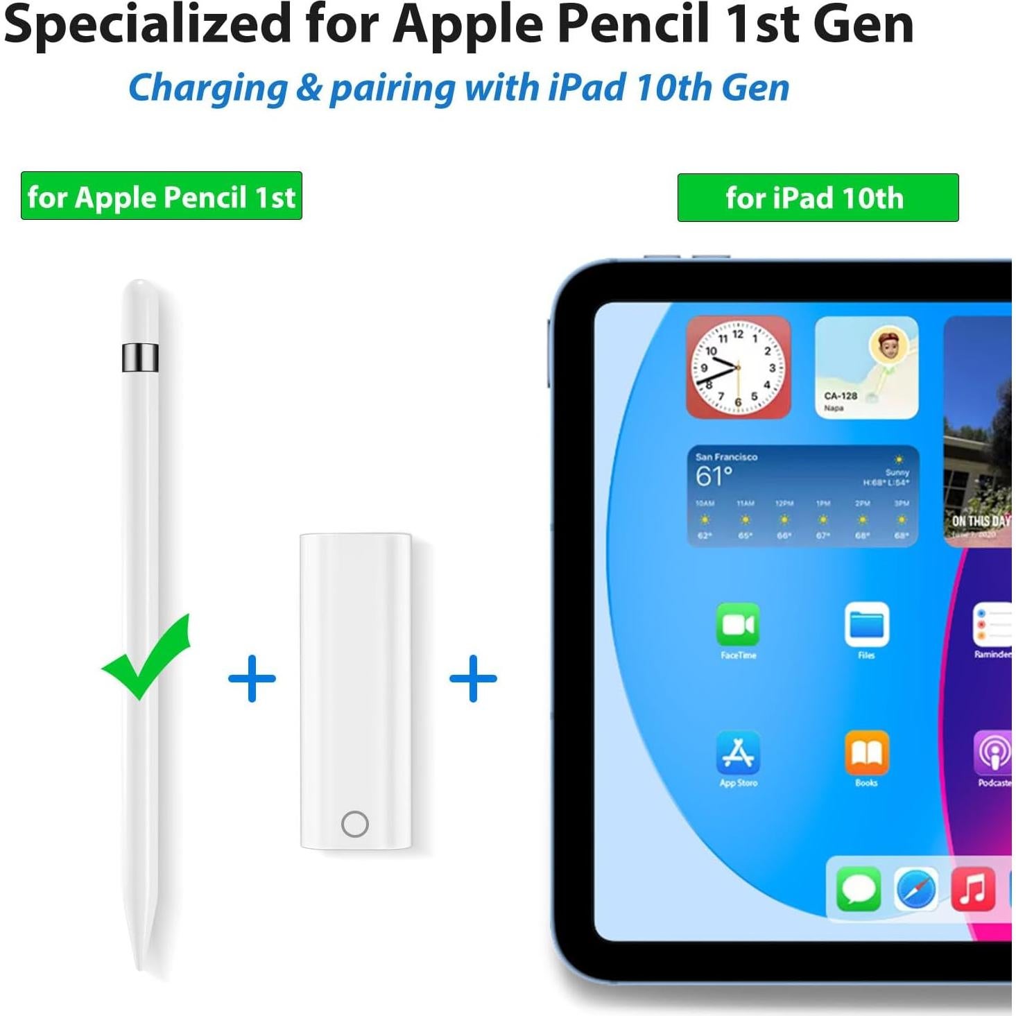 Adaptador USB-C a Lightning ASKUBSKU para Apple Pencil 1ra Gen