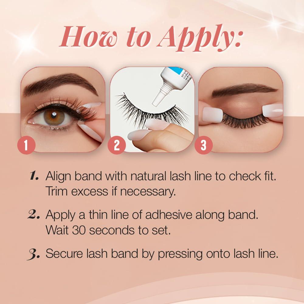 Pestañas Postizas Ardell Naked 420 - 8 Pares, Ligeras y Naturales