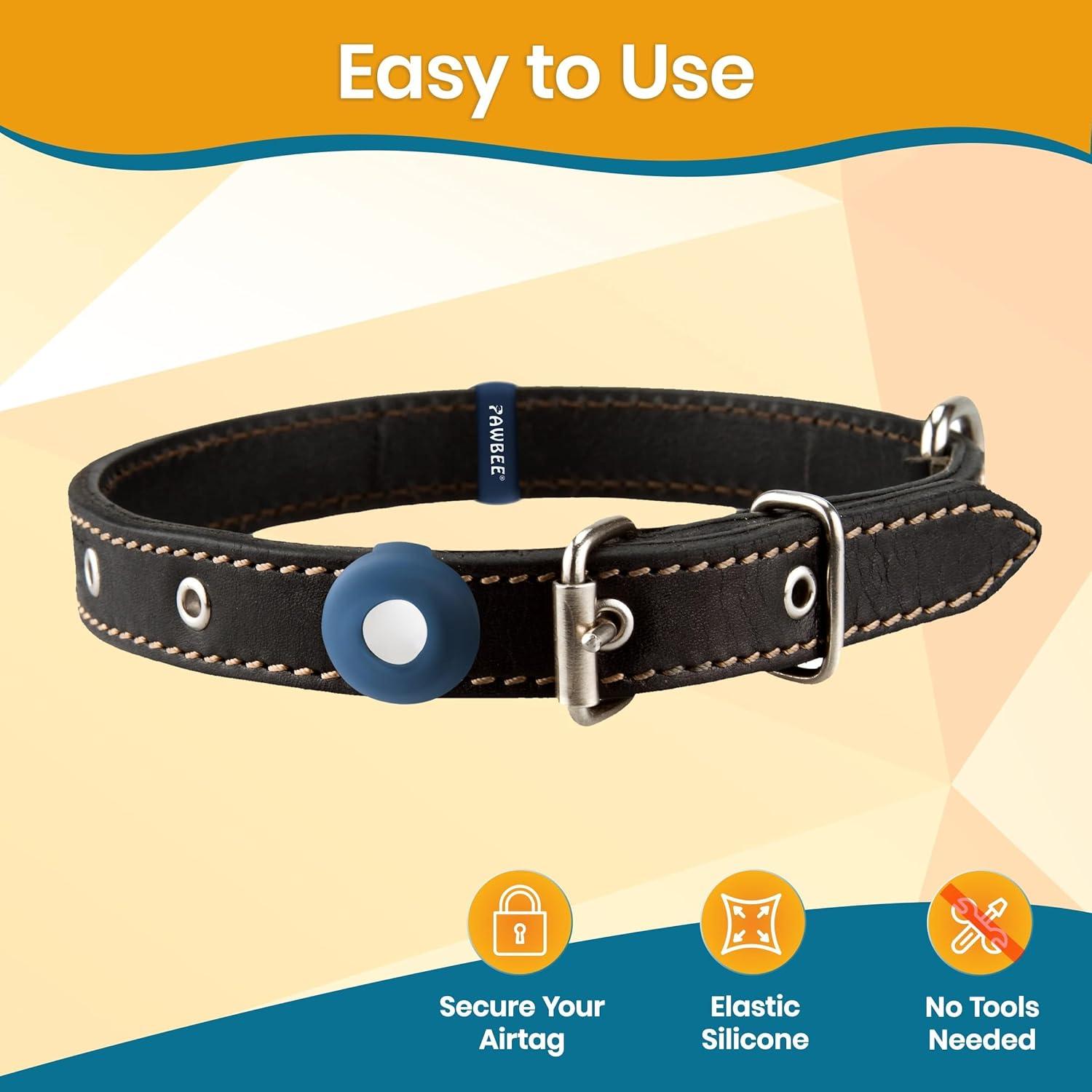 Soporte Redondo para Collar de Perro PAWBEE Airtag - 2 Unidades