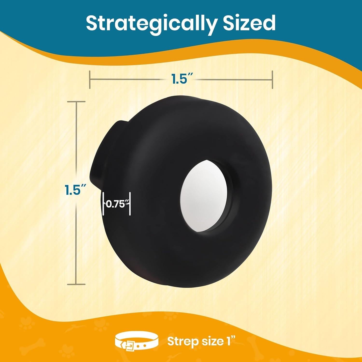 Soporte Redondo para Collar de Perro PAWBEE Airtag - 2 Unidades