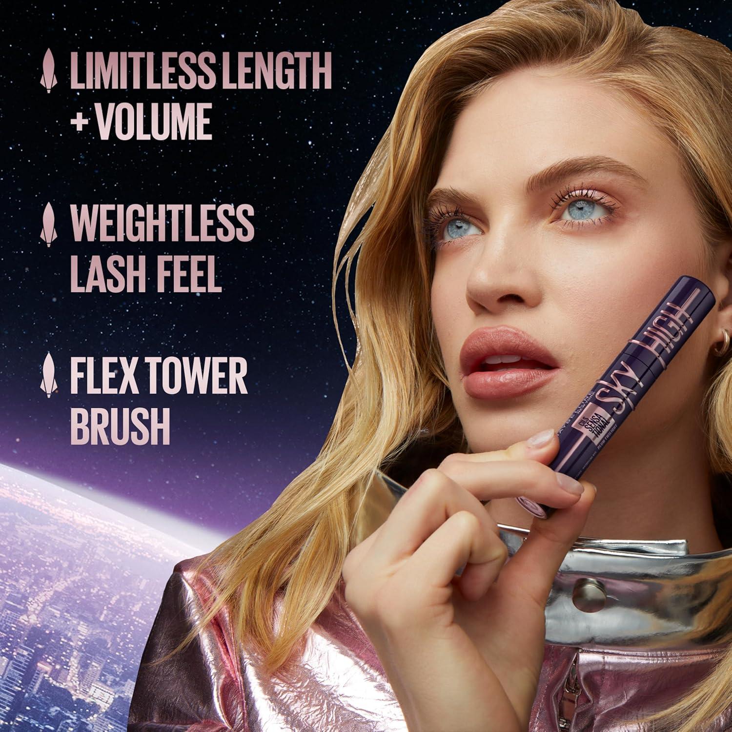 Máscara Lavable Maybelline Lash Sensational Sky High + Primer