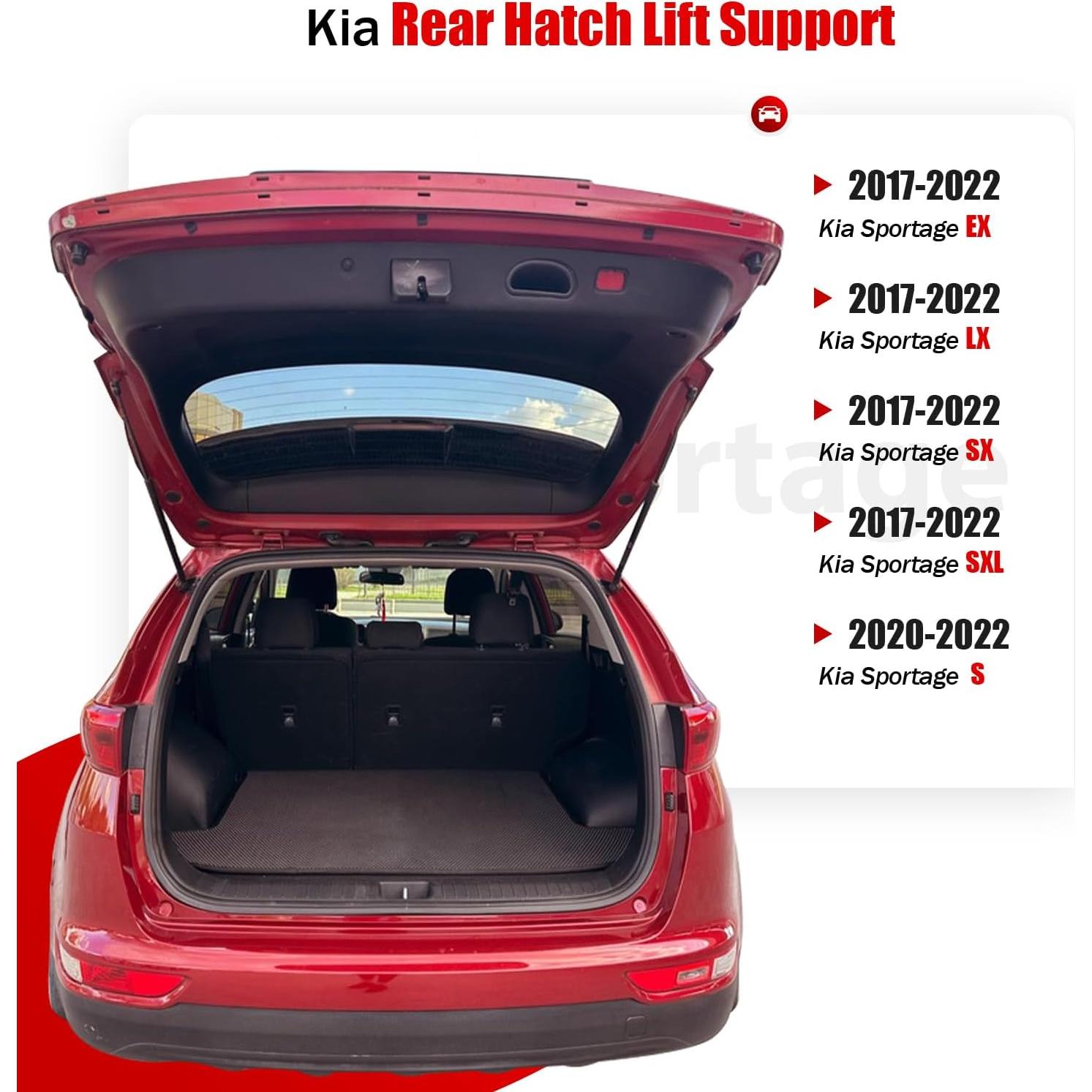 Soportes de Gas IAQWE 4B-235446-W para Puerta Trasera Kia Sportage 2017-2022