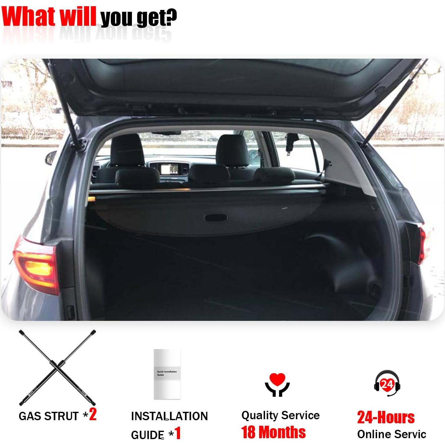 Soportes de Gas IAQWE 4B-235446-W para Puerta Trasera Kia Sportage 2017-2022