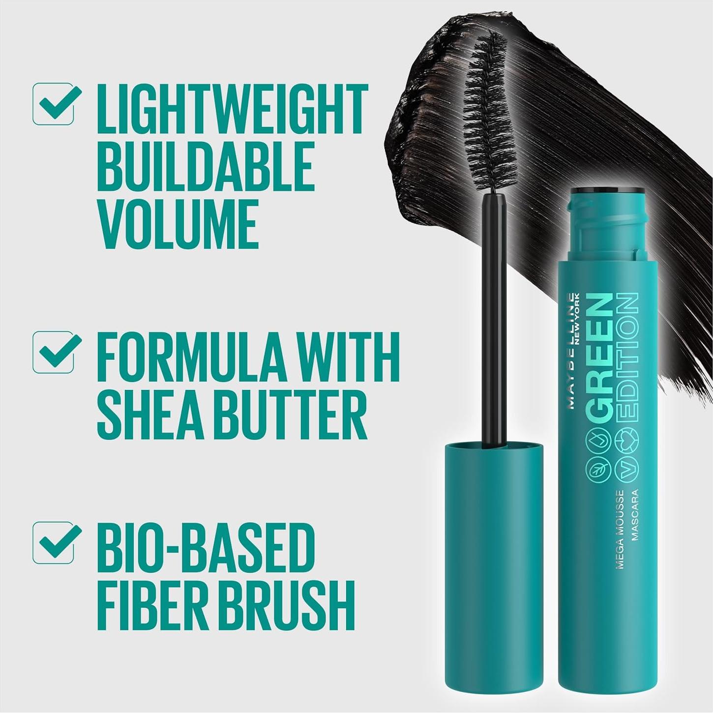 Máscara de Pestañas Maybelline Edición Verde Mega Mousse 8.79ml