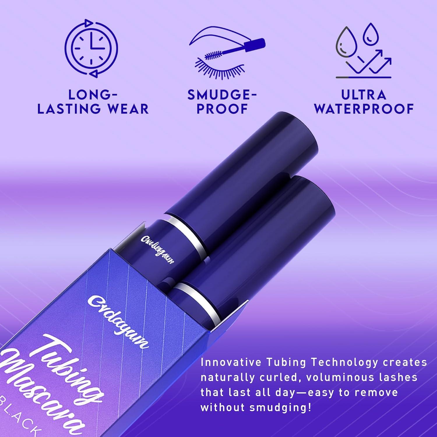 Máscara Tubular Negra Evdayam - Efecto Pestañas Falsas 20g