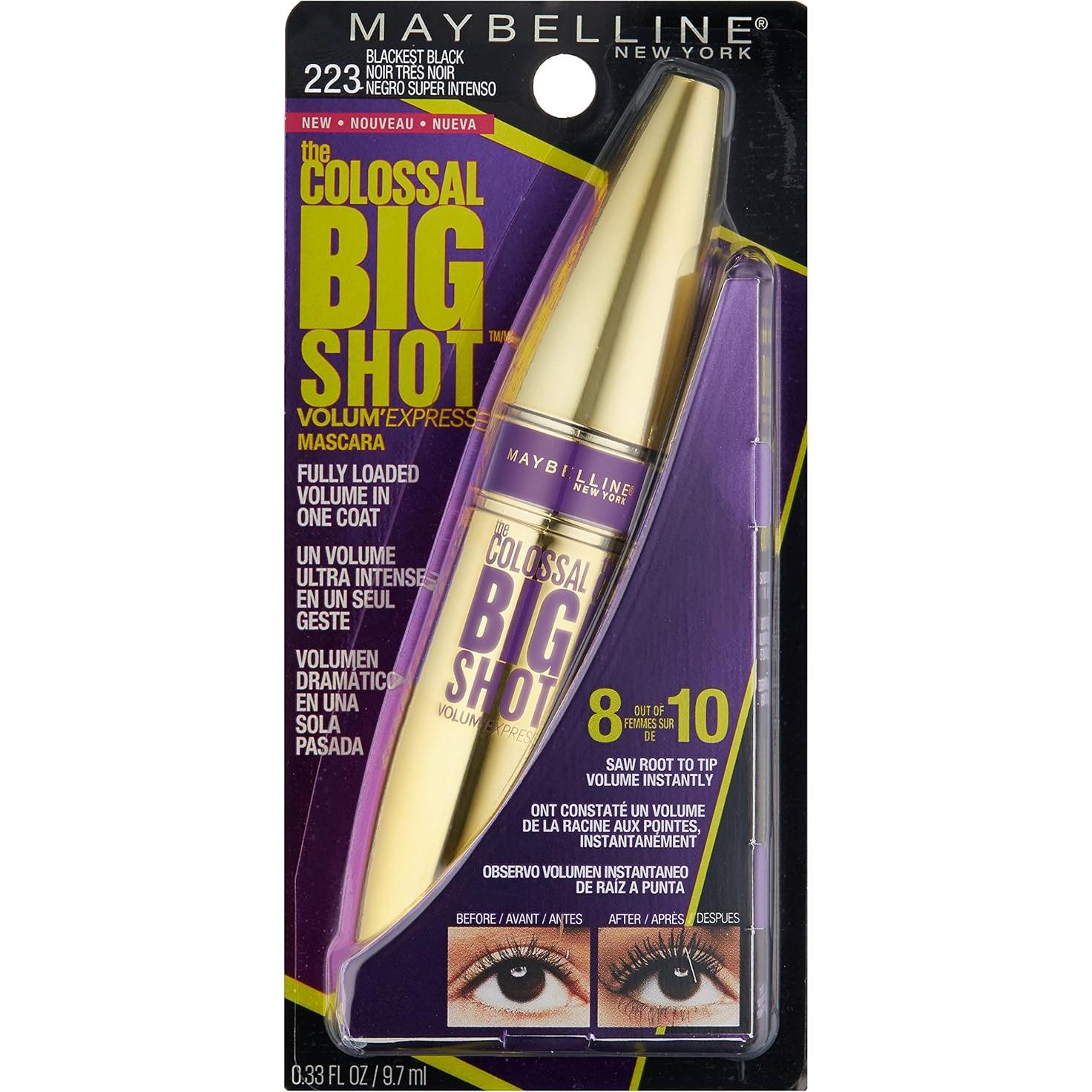 Máscara de Pestañas Maybelline Colossal Big Shot 9.75 ml