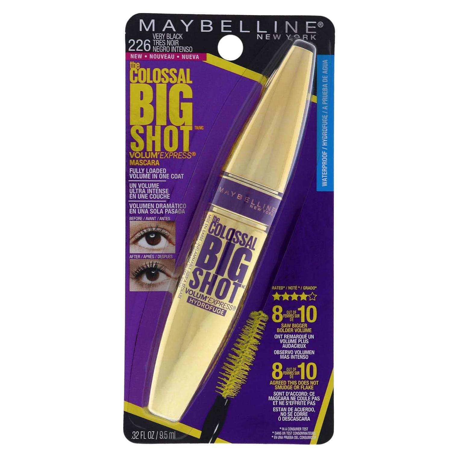 Máscara de Pestañas Maybelline Colossal Big Shot 9.46 ml