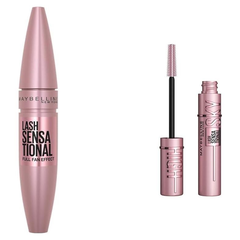 Máscara Lavable Maybelline Lash Sensational y Sky High