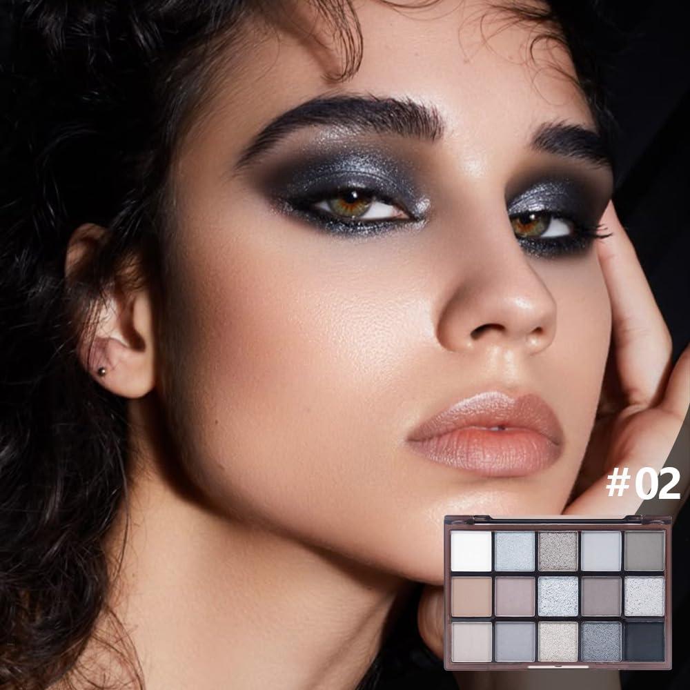 Paleta de Sombra de Ojos CAKAILA 15 Colores Mate y Brillante