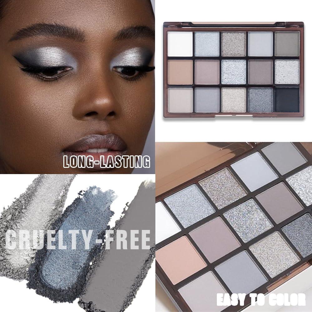 Paleta de Sombra de Ojos CAKAILA 15 Colores Mate y Brillante