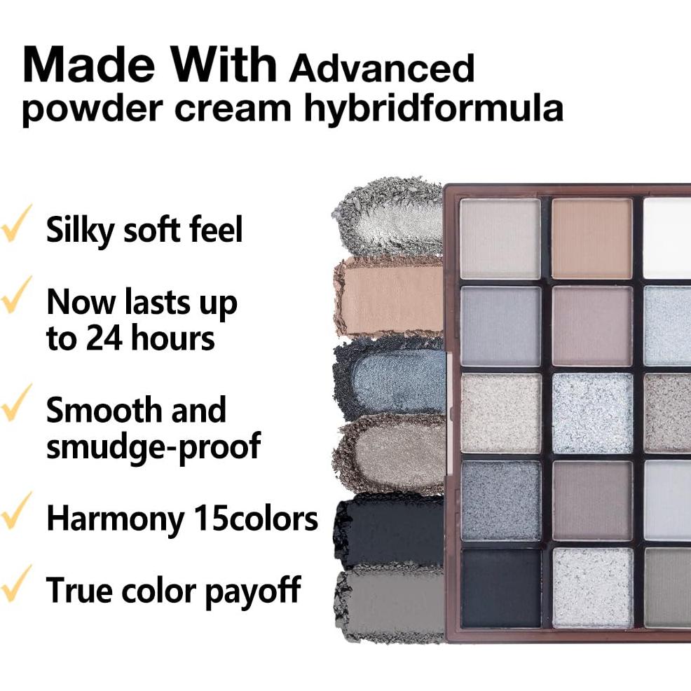 Paleta de Sombra de Ojos CAKAILA 15 Colores Mate y Brillante