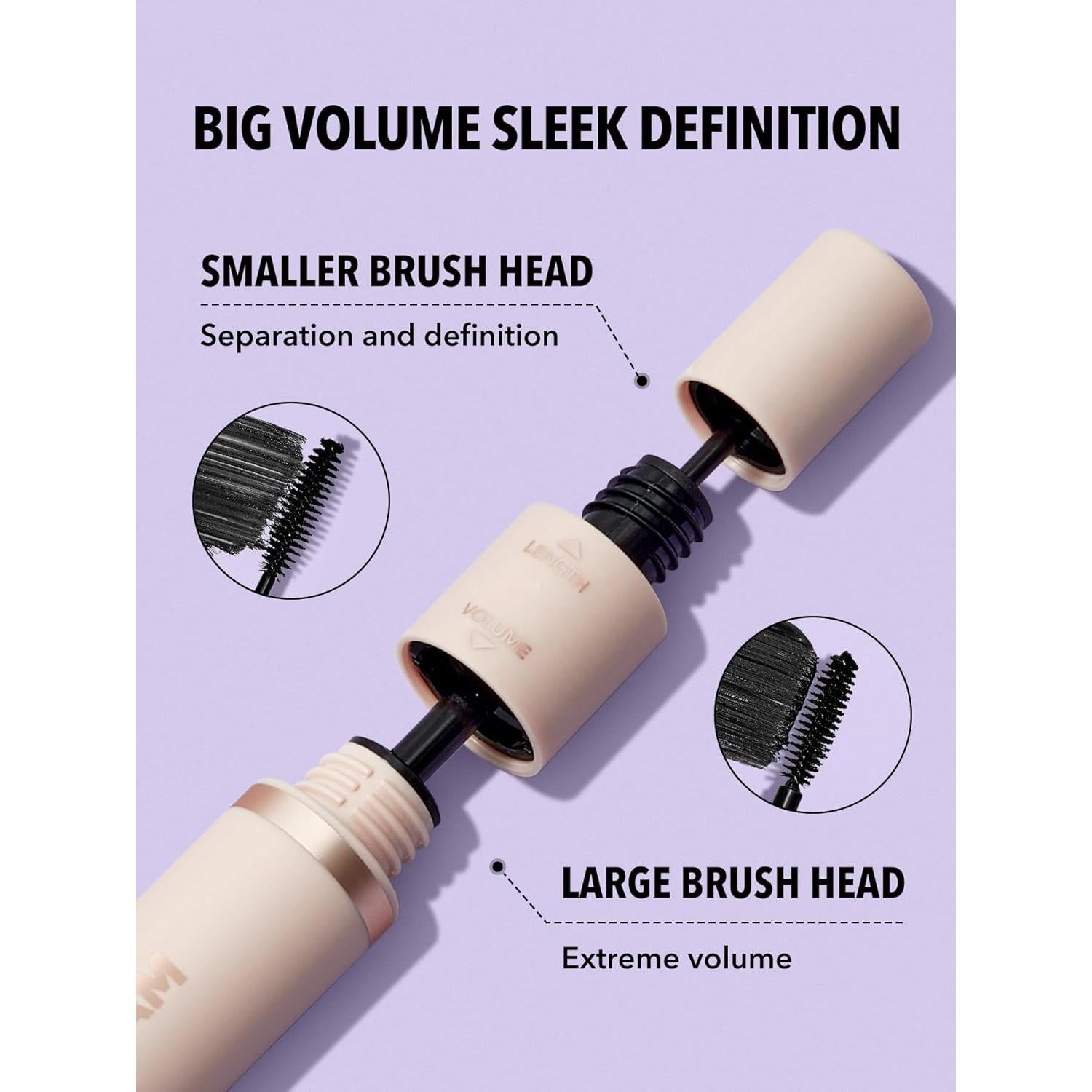 Máscara de Pestañas 2-en-1 SHEGLAM - Volumen y Definición