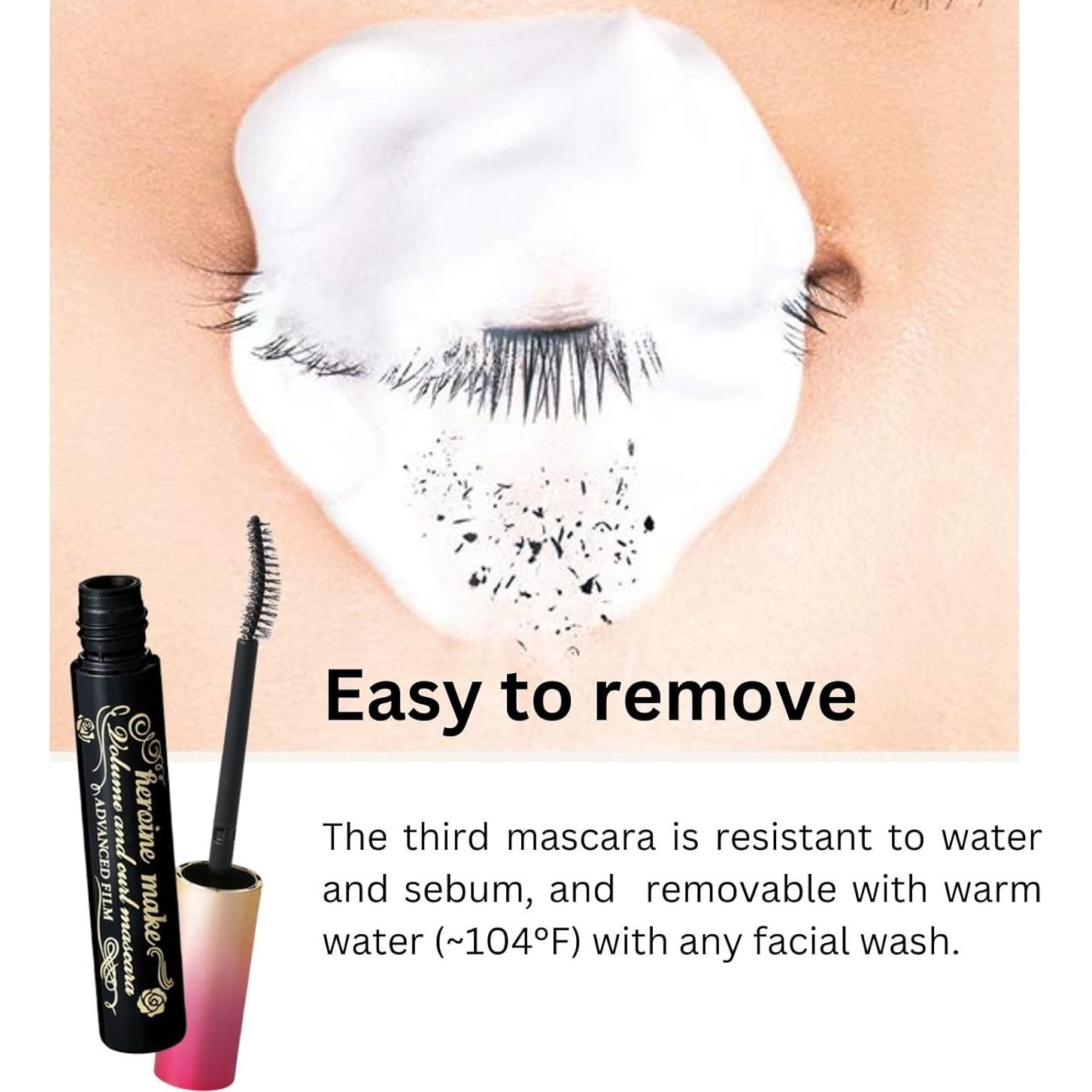 Máscara de Pestañas Resistente al Agua Heroine Make 2PK