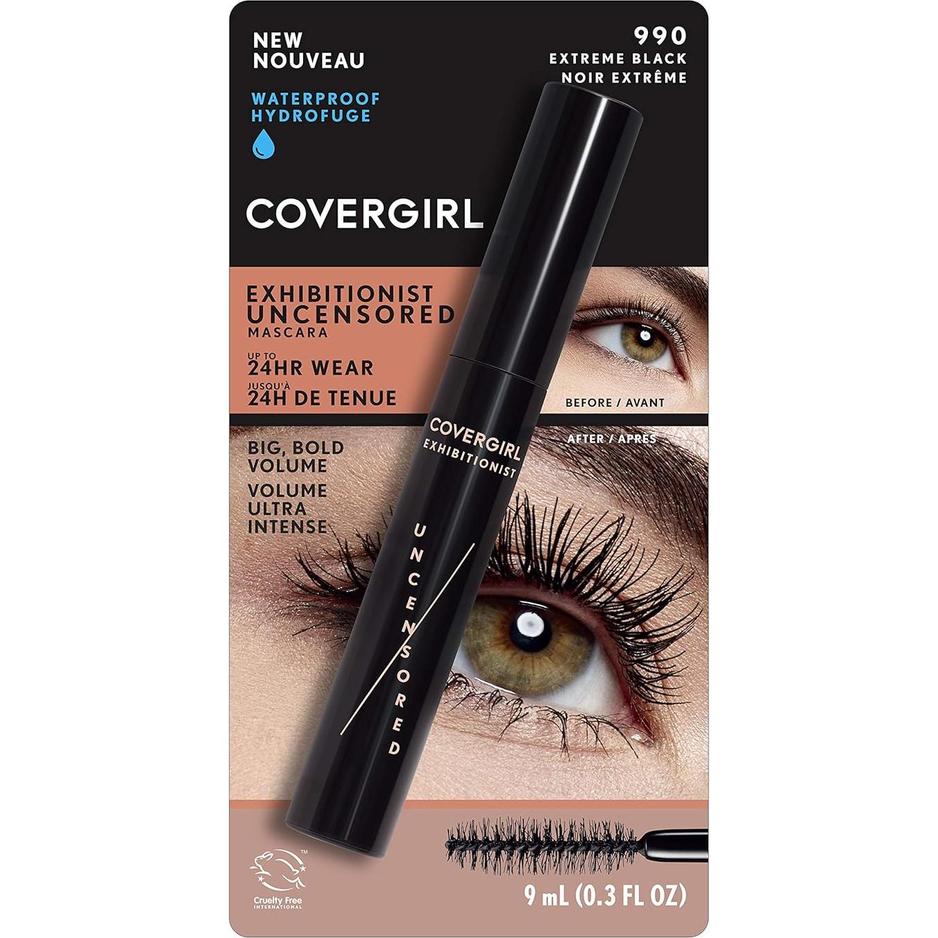Máscara a Prueba de Agua Covergirl Exhibitionist 8.8 ml Negro