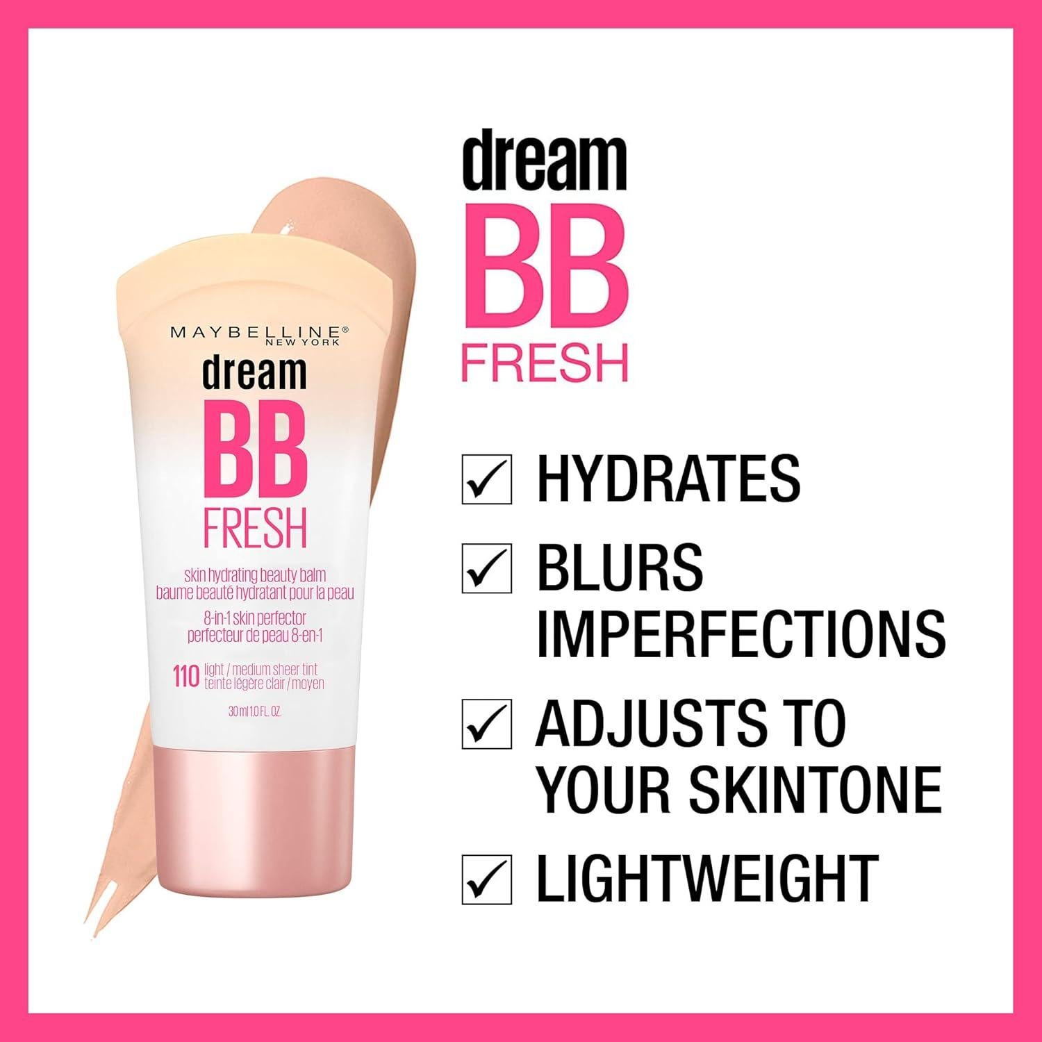 Maybelline Dream Fresh BB Crema 8 en 1 SPF 30 + Máscara Sky High