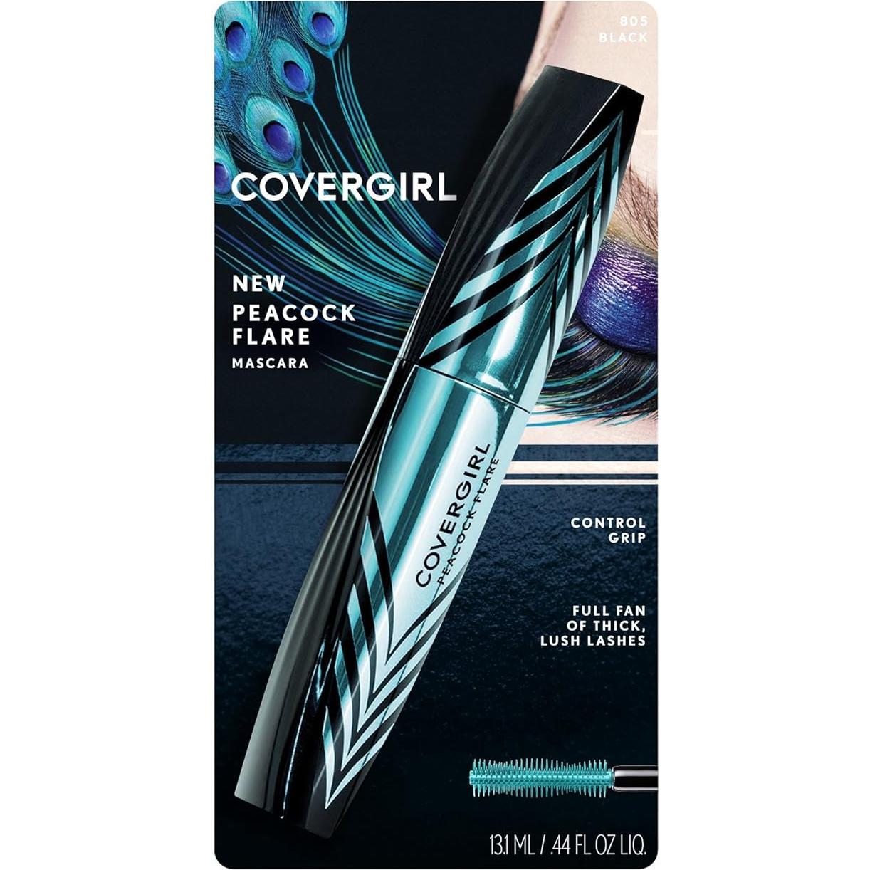 Máscara de Pestañas COVERGIRL Plumas de Pavo Real 8ml Negro