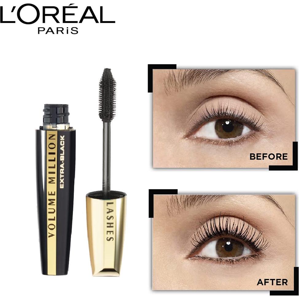 Máscara L'Oreal Paris Volume Million Lashes 9ml - Negro Extra