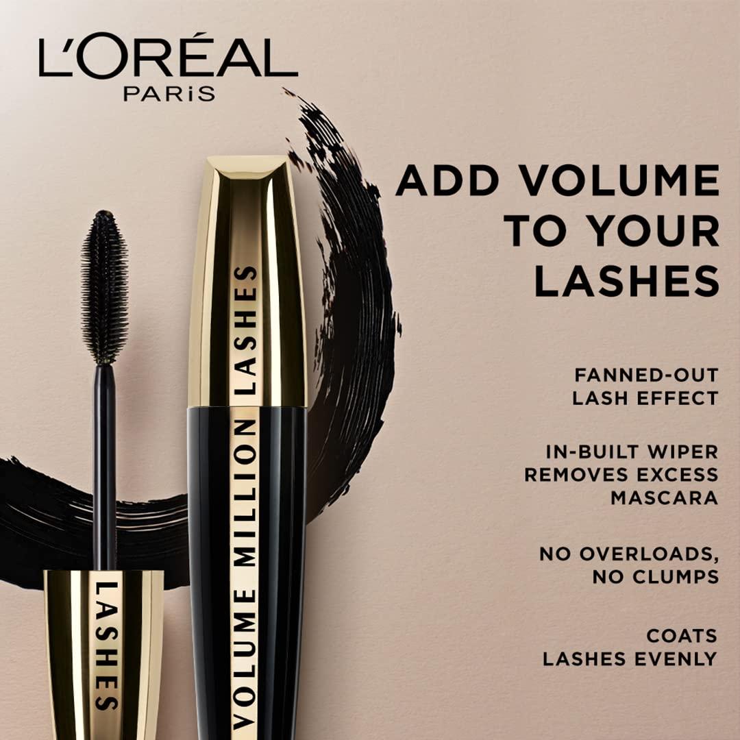 Máscara L'Oreal Paris Volume Million Lashes 9ml - Negro Extra
