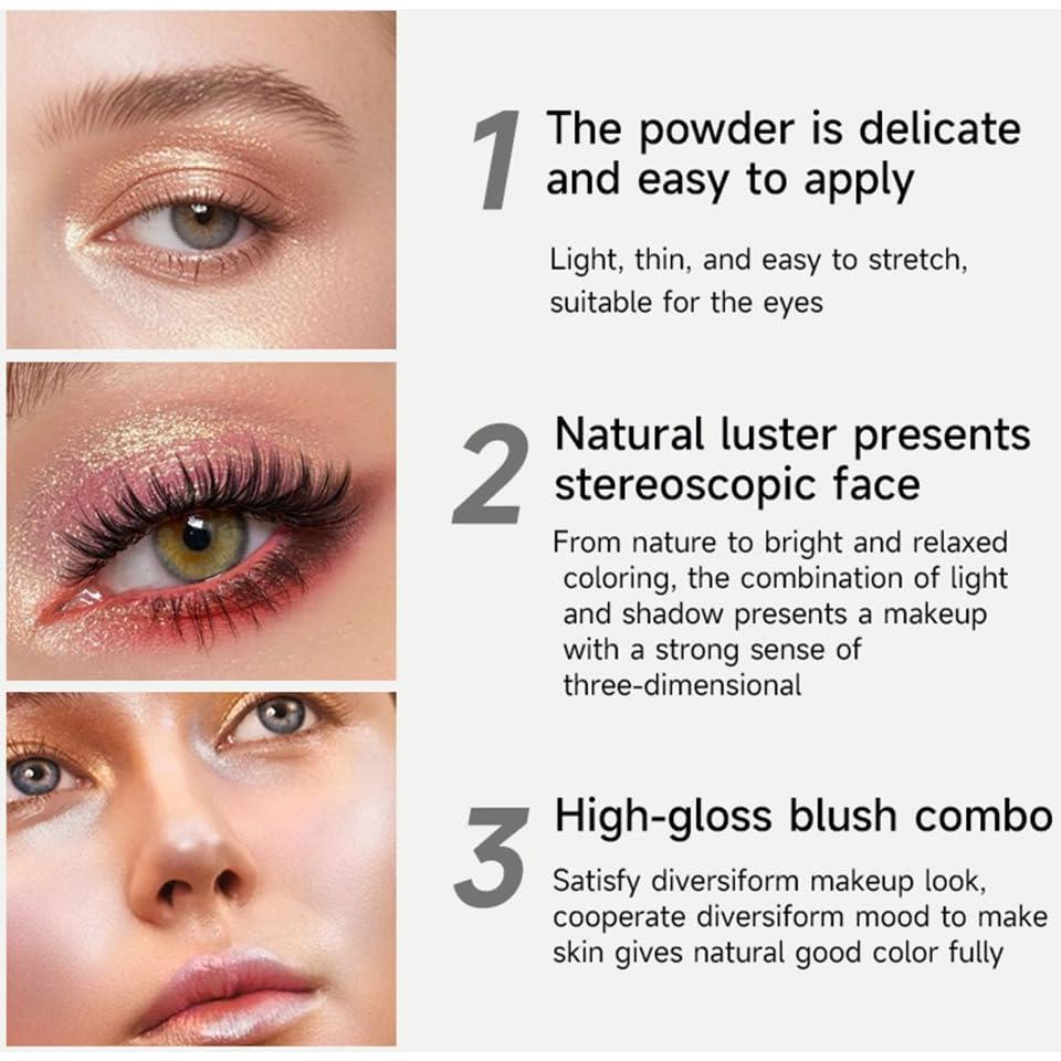 Paleta de Sombra de Ojos CAKAILA Brillante Rojo Vino 24g